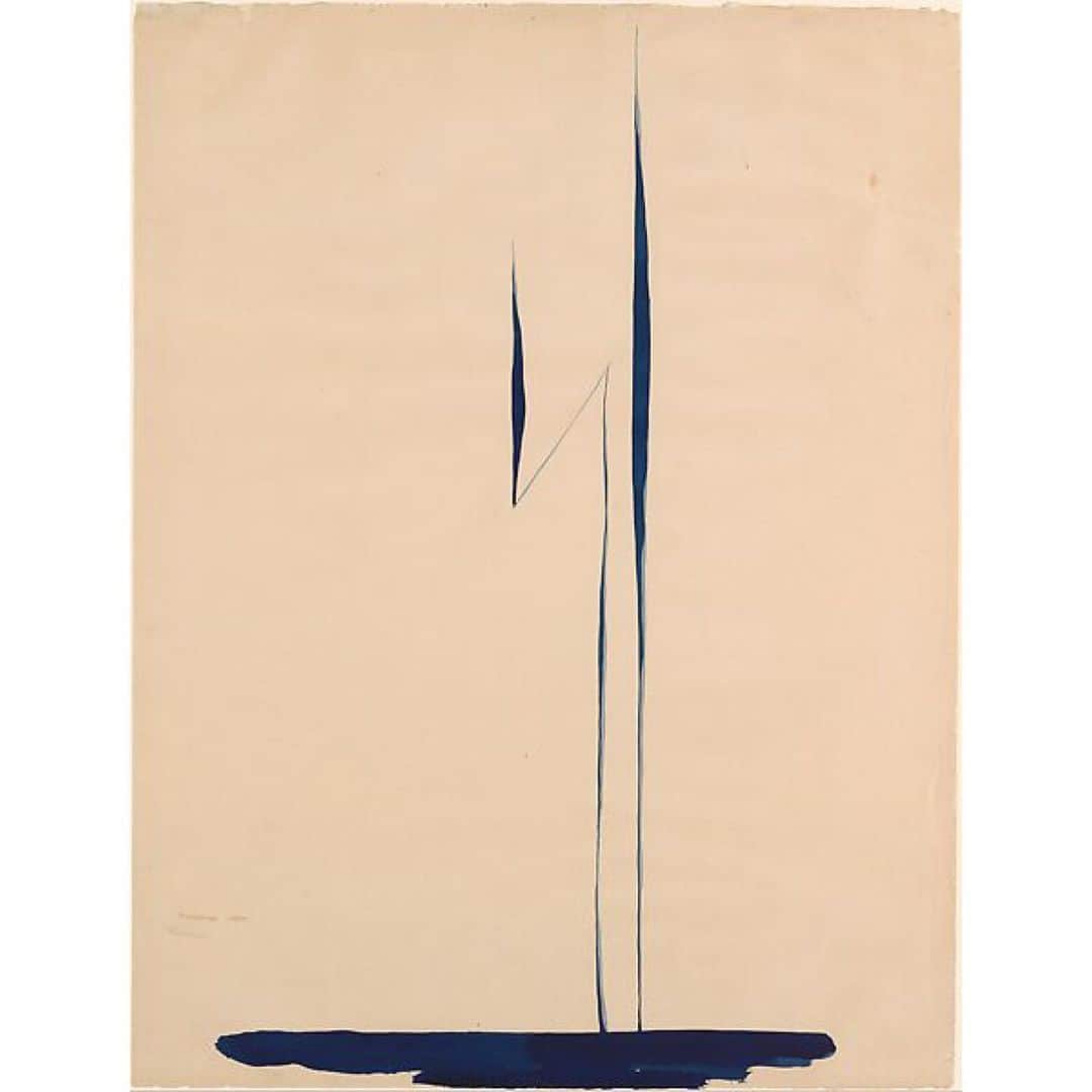 THE ROWのインスタグラム：「Georgia O’Keeffe; ‘Blue Lines X’, 1916」