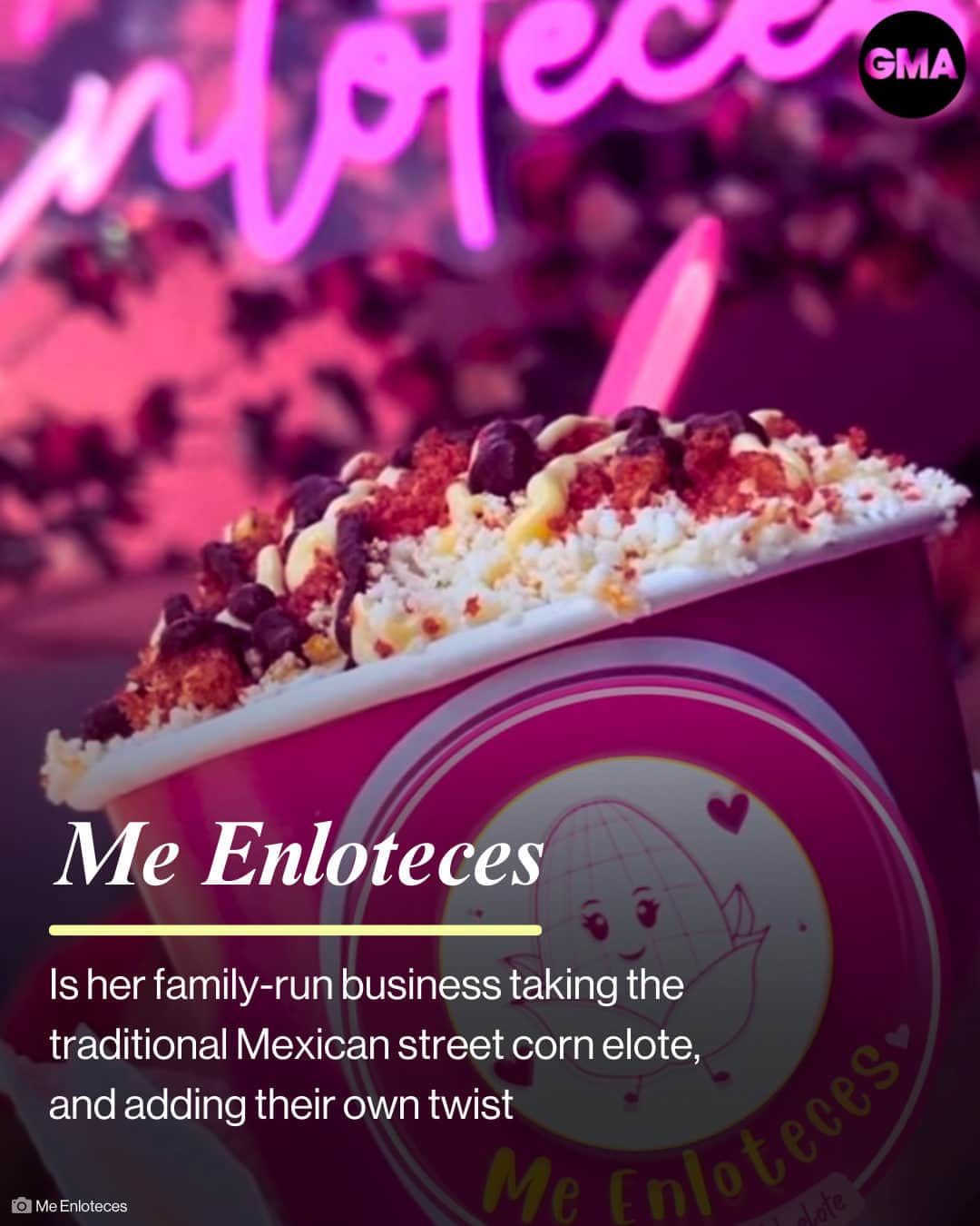 Good Morning Americaさんのインスタグラム写真 - (Good Morning AmericaInstagram)「Almost a year into running the vibrant pink, picture-perfect elote pop-up, Aidee Del Villar has a message for female entrepreneurs, Hispanic or otherwise: "Fight for your dreams." 💗  See more from @me_enloteces_ at our link in bio.」9月27日 5時15分 - goodmorningamerica