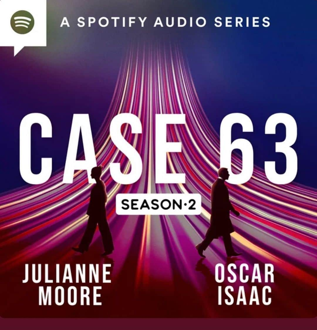 ジュリアン・ムーアのインスタグラム：「So excited for Season 2 of #Case63 out today available on @spotify @spotifypodcasts #oscarisaac」