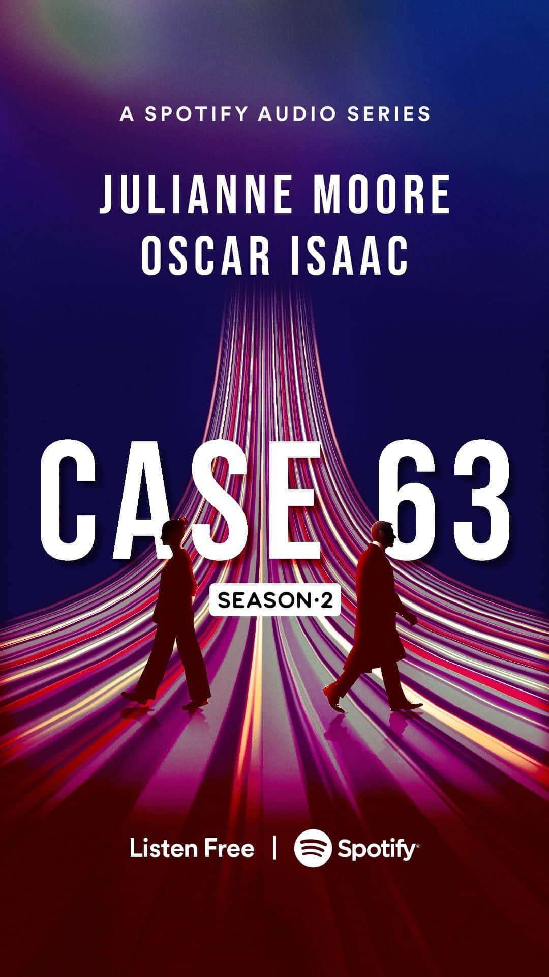 ジュリアン・ムーアのインスタグラム：「Same thrills, same voices, new season. Julianne Moore and Oscar Isaac star in Season 2 of Case 63, out now.  Listen to the podcast audio series at the link in our bio 🎙️」