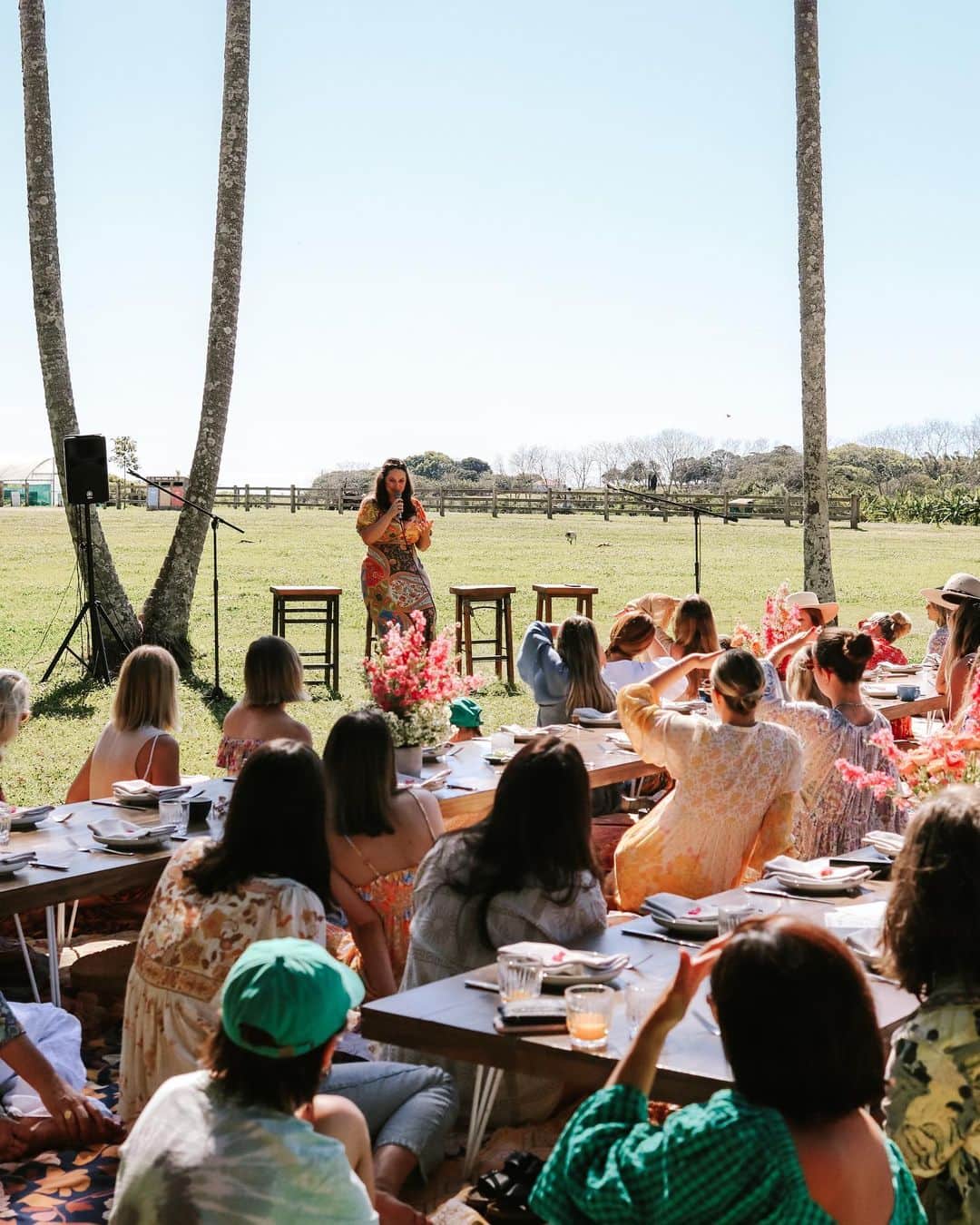 SPELLのインスタグラム：「Our B Corp certification was something each member of our team worked toward for years, so it felt important to celebrate this major milestone together as a team 🌳  The morning opened with a Welcome To Country by Auntie @lois.cook.906 followed by an intention setting workshop with @hollie_azzopardi 🌿  We were treated to brunch and a panel on the B Corp process across local businesses @flowhive + @stoneandwood hosted by @pruchapman from @ownerscollective 🤍  Thank you to our beautiful community for all of your kind words on this milestone and for celebrating with us from afar…」