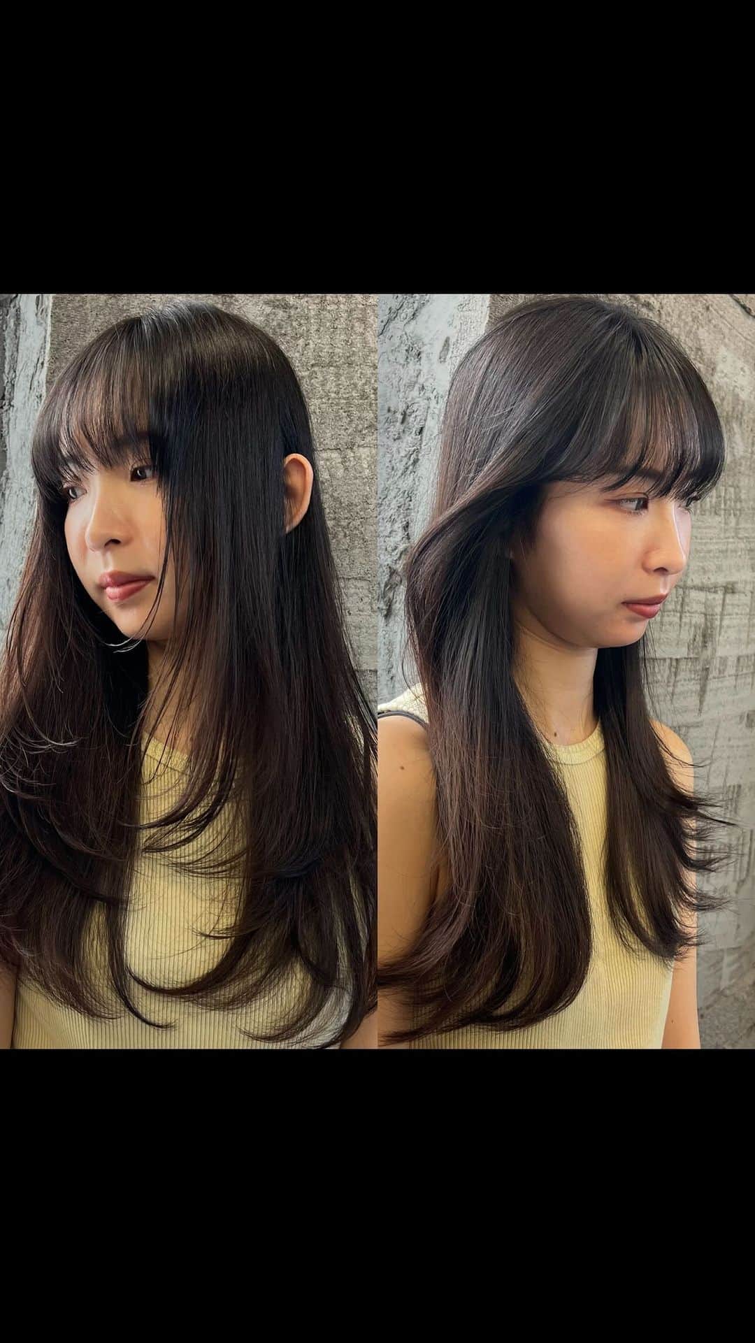 NOBU/渋谷店のインスタグラム：「#レイヤーカット  cut  . . NOBU SCISSORS発売中 @toginon_scissors #nobuscissors  #nobuセニング  . . #cut #美容室 #ヘアスタイル #ハサミ #カット #ヘアアレンジ #前髪  #hair #外国人風 #イメチェン #pr #美容師 #髮型 #髮型師 #剪髮 #中長髮#ตัดผม#ผม#헤어 #컷#hair #haircut」
