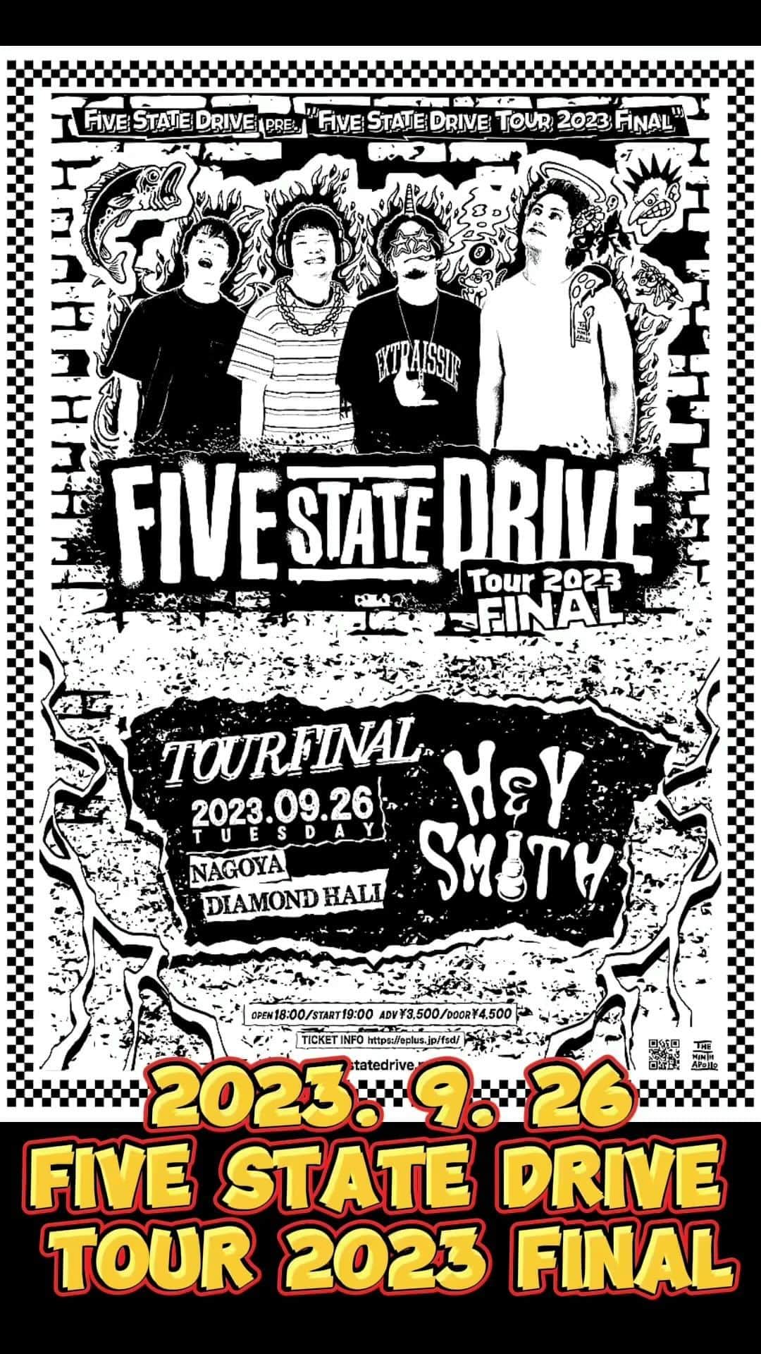 かなすのインスタグラム：「FIVE STATE DRIVE Tour 2023 FINAL 2023. 9. 26 名古屋 DIAMOND HALL」