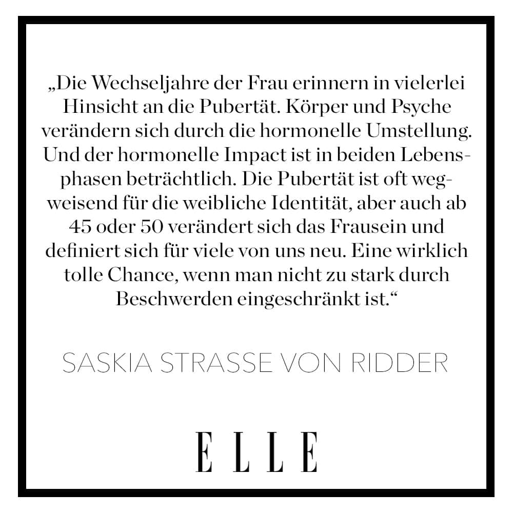 のインスタグラム：「Die Macht der Hormone ist groß und begleitet uns Frauen durch das ganze Leben. Am extremsten ist das Hormon-Chaos in der Pubertät und den Wechseljahren – die Symptome gleichen sich oft. Und es gibt viele Gemeinsamkeiten.   Was Müttern wie Töchtern in dieser Zeit hilft, weiß die Heilpraktikerin Saskia Strasse von Ridder. Auf Elle.de gibt sie Tipps gegen Beschwerden und erklärt, warum sich Pubertät und Wechseljahre so ähnlich sind.   #pubertät #wechseljahre #menopause #motherhood #hormone #hormonellebalance」