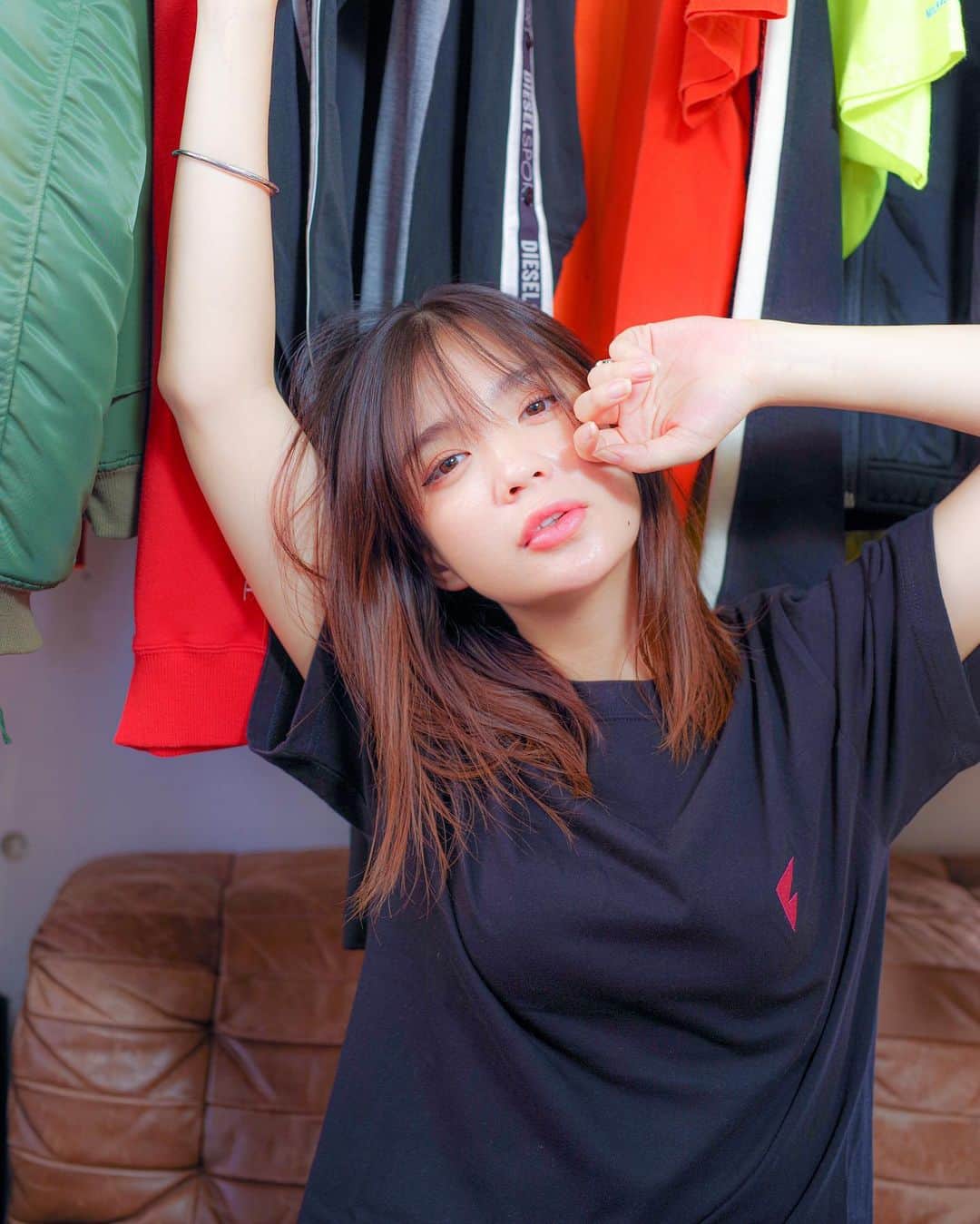 初音のインスタグラム：「standard t-shirt pink💖  @fennel_official_」