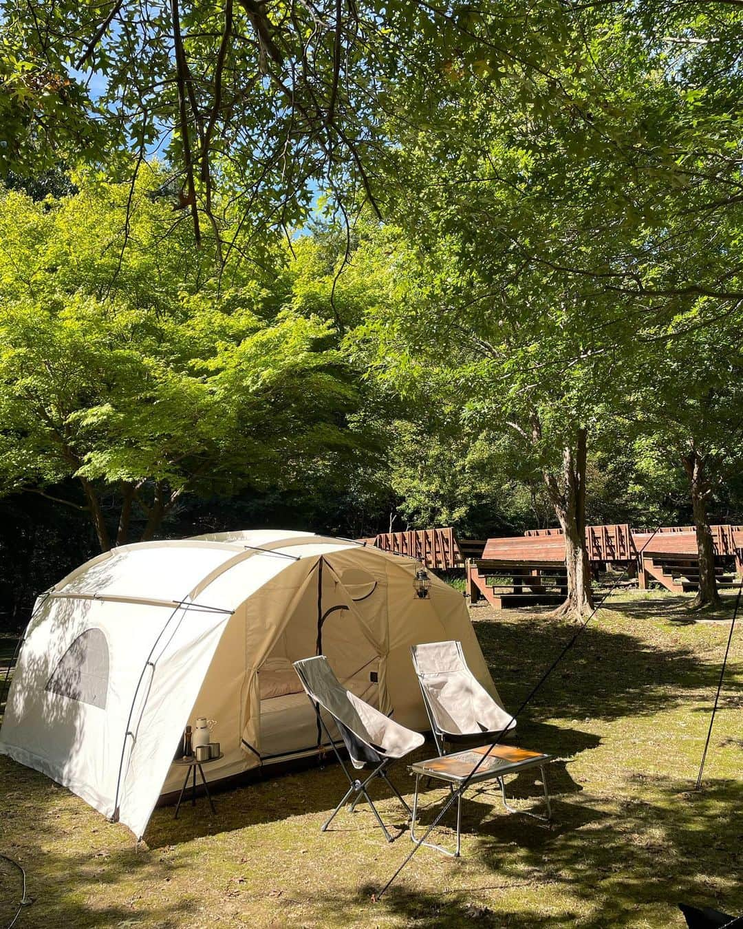 チェ・スルギさんのインスタグラム写真 - (チェ・スルギInstagram)「⛺️🏕️🍃  오크돔 🫶🏻힐레베르그 🫶🏻안나한 #야채캠핑」9月27日 10時30分 - angel9028