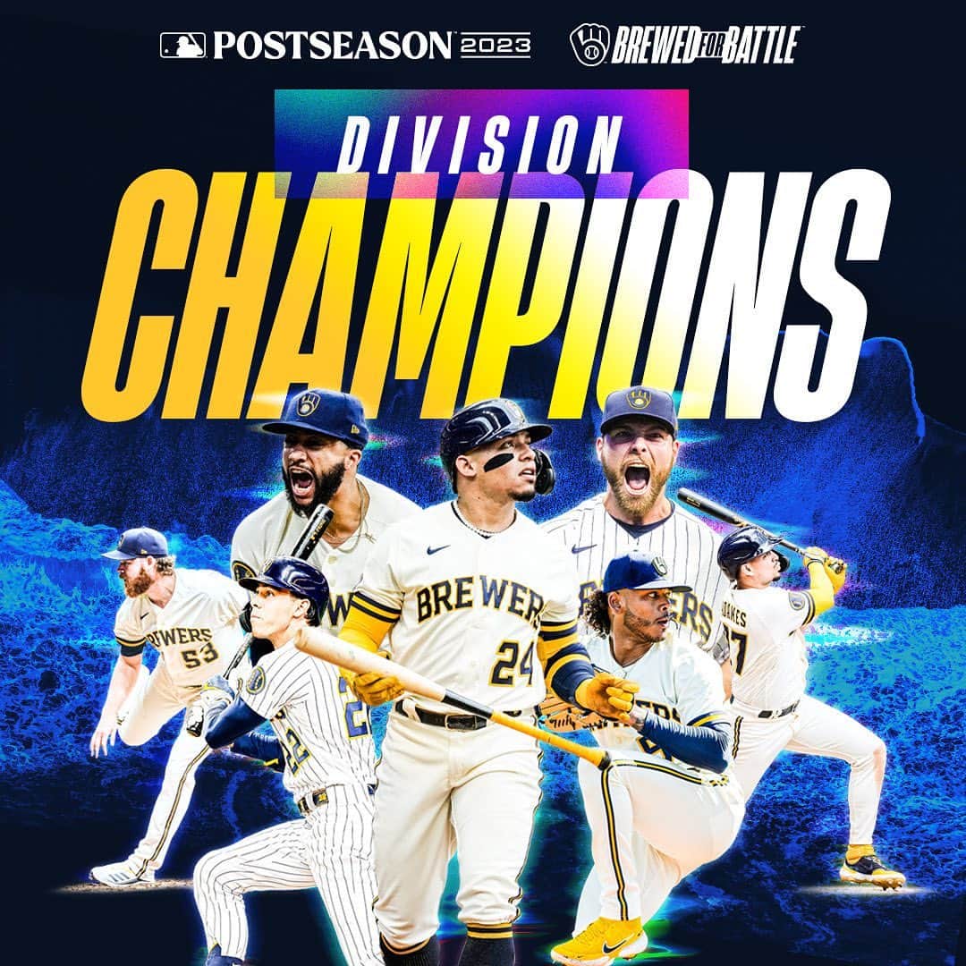 ミルウォーキー・ブルワーズのインスタグラム：「THE NATIONAL LEAGUE CENTRAL BELONGS TO YOUR MILWAUKEE BREWERS ‼️」