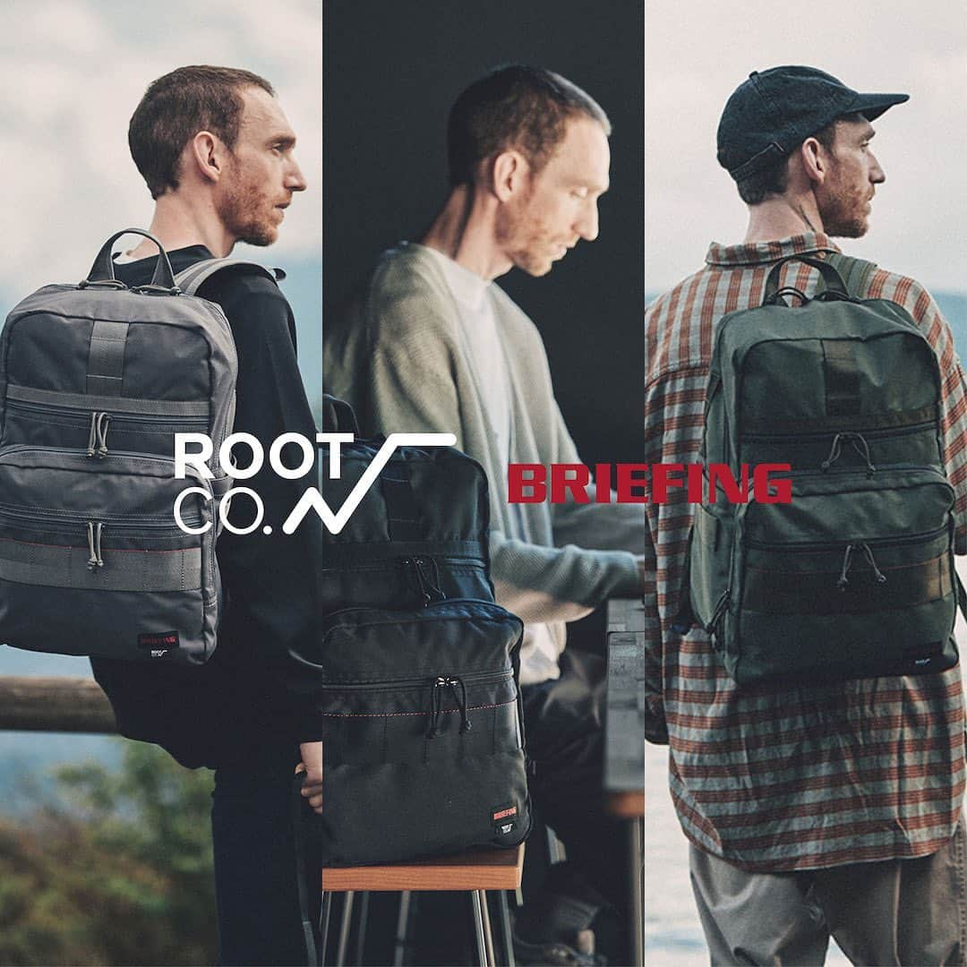 ROOT CO. Designed in HAKONE.のインスタグラム：「. BRIEFING × ROOT CO. 2023.10.7（SAT） On sale. @briefing_official   真の“ミリタリズム”を追求し、卓越した機能美を持つラゲッジブランド『BRIEFING (ブリーフィング)』のROOT CO.コラボレーションアイテム「BR × ROOT CO. SLIM PACK」「BR × ROOT CO. COIN PURSE」「BR × ROOT CO. KEY CASE」「BR × ROOT CO. ONE ZIP POUCH」の4アイテムを2023年10月7日（土）より販売開始いたします。 https://root-co.net/news-20230927/  「オンオフ垣根のない環境配慮型アイテム」をコンセプトに、BRIEFINGで展開しているバックパック・キーケース・コインパース・ポーチをデザインベースとした計4アイテムをラインナップ。 各種にBLACK・GRAY・KHAKIというBRIEFINGとROOT CO.ブランドに親和性の高いカラーを落とし込んでいます。 素材にはペットボトルなどのプラスチックを溶かし再生したリサイクルポリエステルを採用。 さらに、全てのアイテムに使用しているDカンはROOT CO.支給のパーツに変更するなど、コラボレーション気分を高める仕様にしています。 なお、ROOT CO.とのコラボレーションアイテムは10月7日（土）よりBRIEFING OFFICIAL SITE（URL：https://www.briefing-usa.com/）、BRIEFING一部直営店舗でも発売いたします。 また、今回のコラボレーションを記念し、ROOT CO.で展開中のギアアイテムを一部BRIEFING店舗にて期間限定で発売するPOP UPイベントも同時開催。 MAG REELを含めた計7アイテムを発売します。  【BR × ROOT CO. SLIM PACK】 バックパックはBRIEFINGで展開しているサイズ感から1回り程度大きく設定。 ビジネスユースはもちろんのこと、軽いトレッキング使用も想定したデザインを施しています。 さらに内装には、16インチのPC収納部のほかドリンク・軽食・着替えを持ち運べる容量を確保。 ビジネスを中心としたタウンユースが前提ながらライトなトレッキングがカバーできるようにしています。 またポーチのハンドル部分には、ハンドル側にDカンを搭載。 カラビナを付けてバッグにジョイントなどを想定したデザインを落とし込んでおり、BRIEFINGの機能性・デザイン性に加え、ROOT CO.ブランドの背景を落とし込んだ通常ラインナップにはないアイテムに仕上げています。 カラー展開：ブラック・グレー・カーキ 販売価格：39,600円（税込）  【BR × ROOT CO. COIN PURSE】 小銭やカードが収納できるポケットを備えたスリムなミニウォレット カラー展開：ブラック・グレー・カーキ 販売価格：5,500円（税込）  【BR × ROOT CO. KEY CASE】 背面や内側にポケットを配しカードや小銭・小さな鍵などが収納できる、2つ折りタイプのキーケース カラー展開：ブラック・グレー・カーキ 販売価格：5,500円（税込）  【BR × ROOT CO. ONE ZIP POUCH】 大きく開くデザインで大容量の、機能性に優れたワンハンドルジップポーチ カラー展開：ブラック・グレー・カーキ 販売価格：9,350円（税込）  【POP UPイベント情報】 MARK IS みなとみらい店・ららぽーと豊洲店・ 名古屋LACHIC店・なんばパークス店・グランフロント大阪店・ららぽーと福岡店・熊本店では、10月7日（土）～10月13日（金）の期間限定で、コラボレーションアイテム発売を記念したPOP UPイベントを開催します。  #briefing #rootco #root_co」