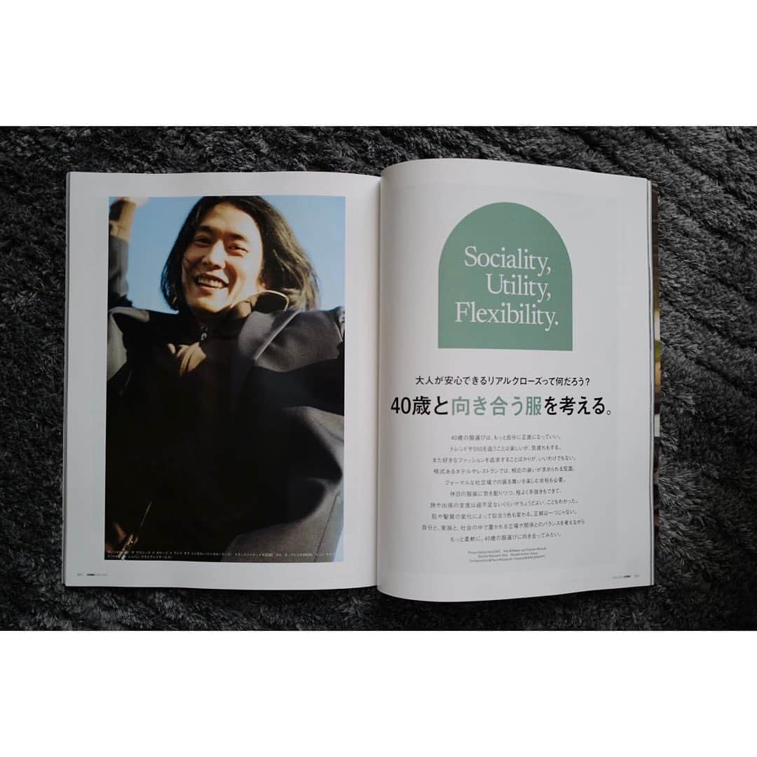 池上幸平さんのインスタグラム写真 - (池上幸平Instagram)「Sociality, Utility, Flexibility. 40歳と向き合う服を考える。#uomomagazine November 2023  Photo: Keita Goto Hair&Make-up: Yosuke Akizuki Stylist: Masashi Sho Composition & Text: Masayuki Ozawa」9月27日 13時03分 - koheiikeue