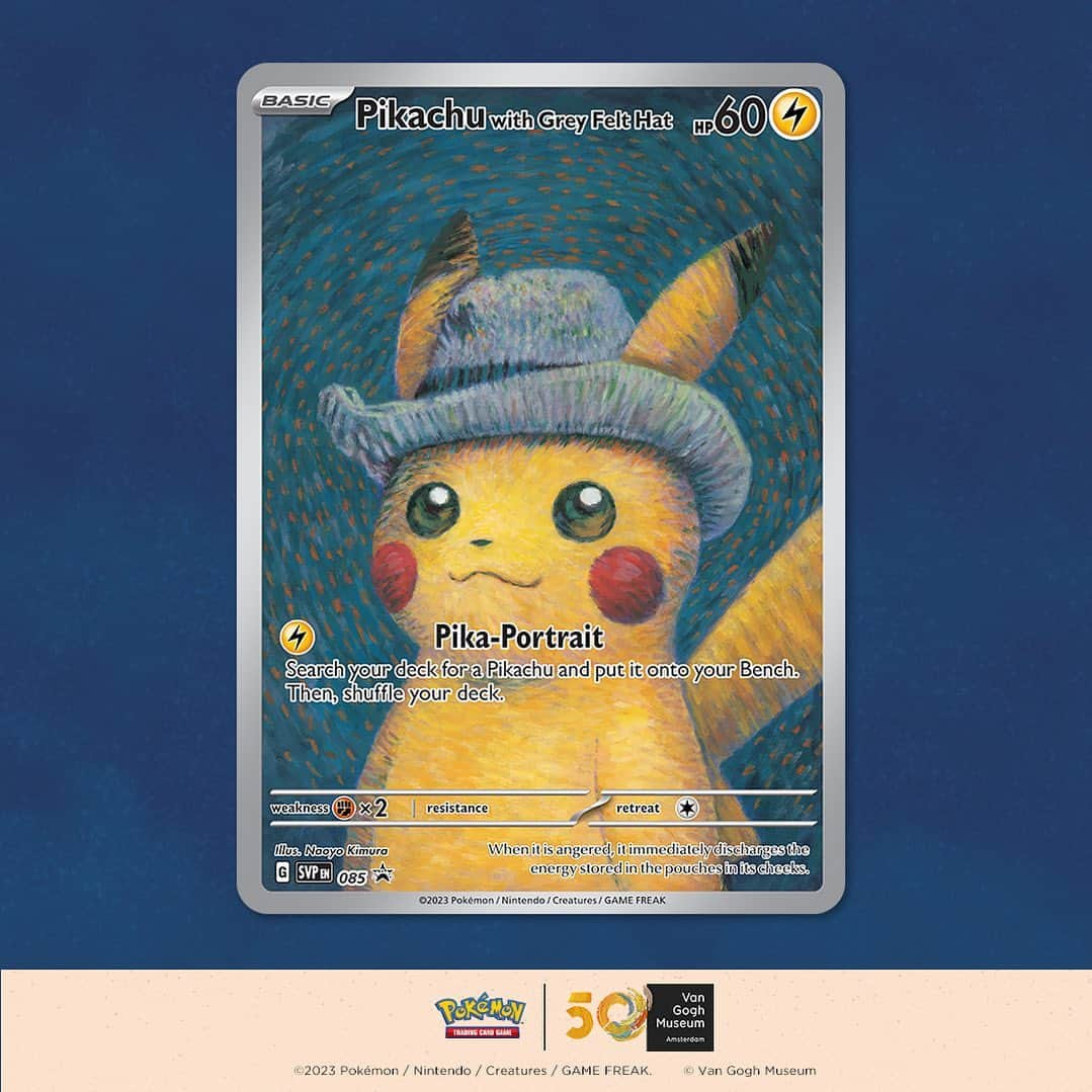 Pokémonさんのインスタグラム写真 - (PokémonInstagram)「🌻⚡️ There’s a new #PokemonTCG Promo Card to celebrate the Pokémon x Van Gogh Museum collaboration!」9月28日 2時00分 - pokemon