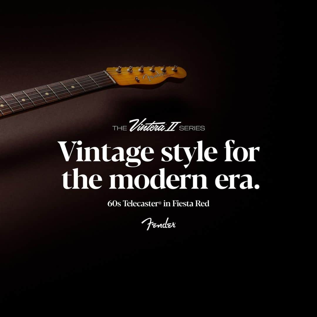 Fender Guitarさんのインスタグラム写真 - (Fender GuitarInstagram)「Introducing the Vintera II 60s Telecaster. Built with an early-60s “C”-shaped neck, rosewood fingerboard and vintage-style mid-60s pickups for that classic Tele twang, the Vintera II 60s Telecaster is versatile enough for any sound — from country jangle to rock ‘n’ roll roar. Head to the link in bio to learn more.」9月28日 1時01分 - fender