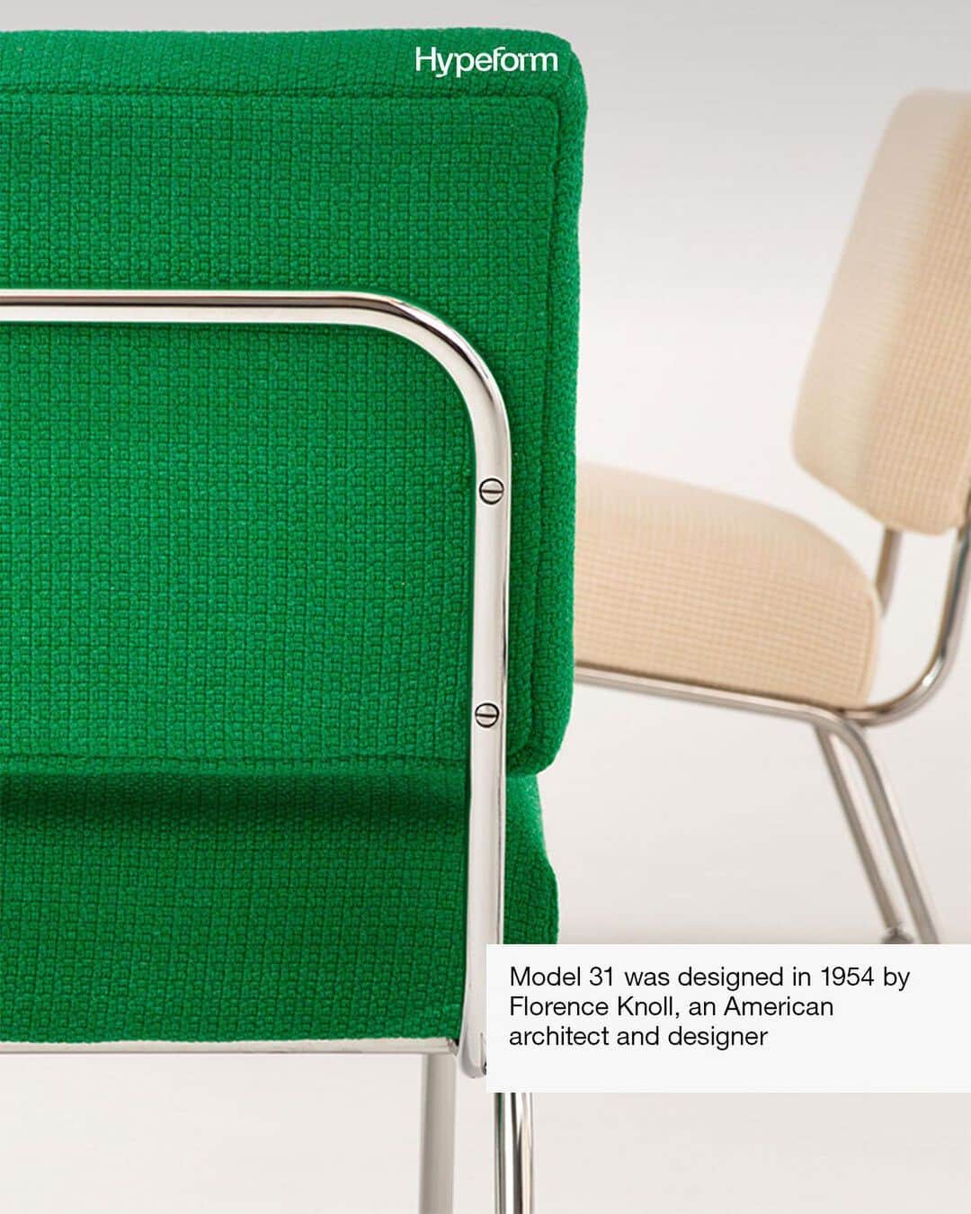 HYPEBEASTさんのインスタグラム写真 - (HYPEBEASTInstagram)「Almost 70 years after its launch in 1954, Florence Knoll’s Model 31 Lounge Chair is being reissued.  Featuring a simple form, the Model 31 is designed to be applicable to any environment. It perfectly exemplifies the style of Knoll herself, who was largely known for revolutionizing office design and bringing modernism to workplace interiors.  The new edition, released by @knoll, comes with a fresh selection of textiles to choose from – a nod to Knoll Textiles, which Florence founded in 1947.  Take a closer look above.  Photos: courtesy of Knoll」9月28日 1時00分 - hypebeast