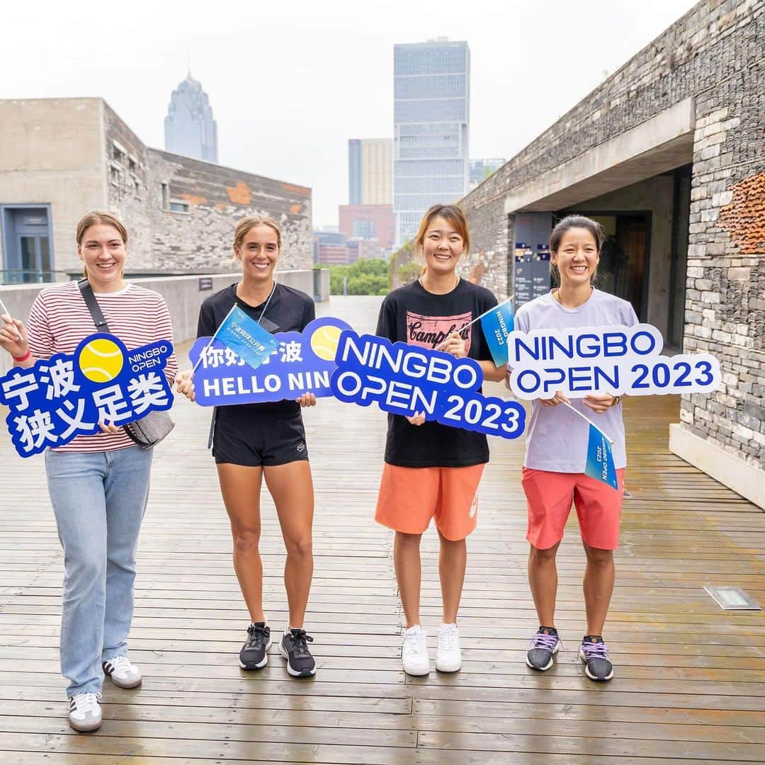 WTA（女子テニス協会）のインスタグラム：「A day at the Ningbo Museum 📜  #NingboOpen」