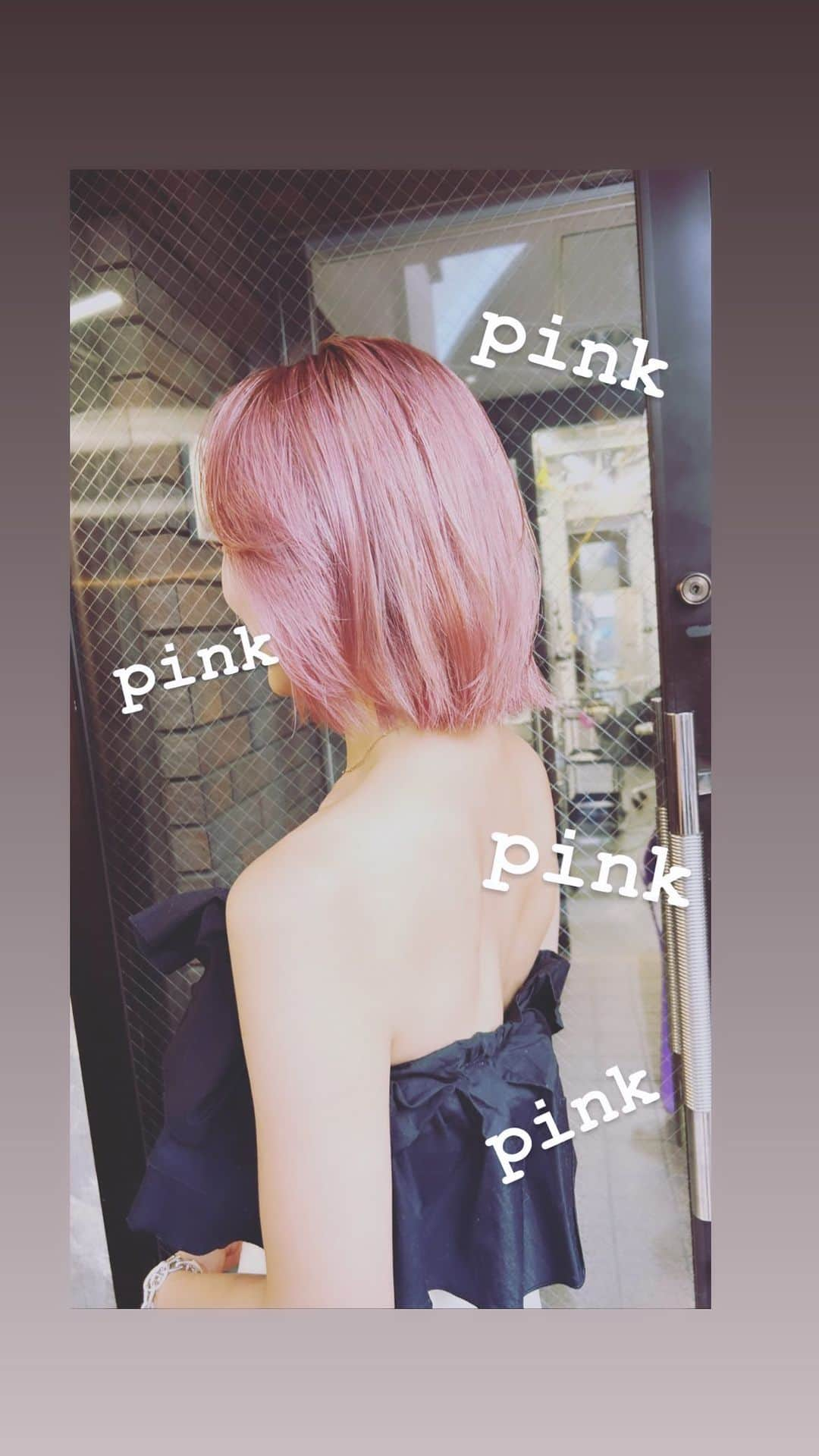 LiLyのインスタグラム：「new♡pink 染める1分前に ピンクいこかな？ 🔜決めた thank u @kimuraryo111」