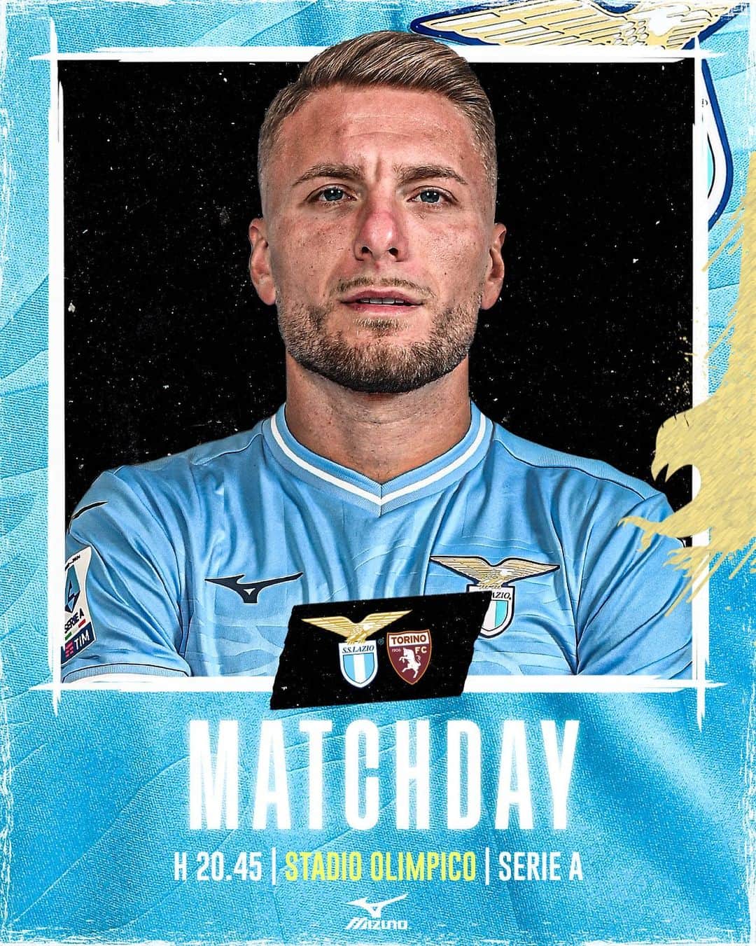 SSラツィオのインスタグラム：「⚪️ 𝐌𝐀𝐓𝐂𝐇𝐃𝐀𝐘 🔵  #LazioTorino  #CMonEagles 🦅」