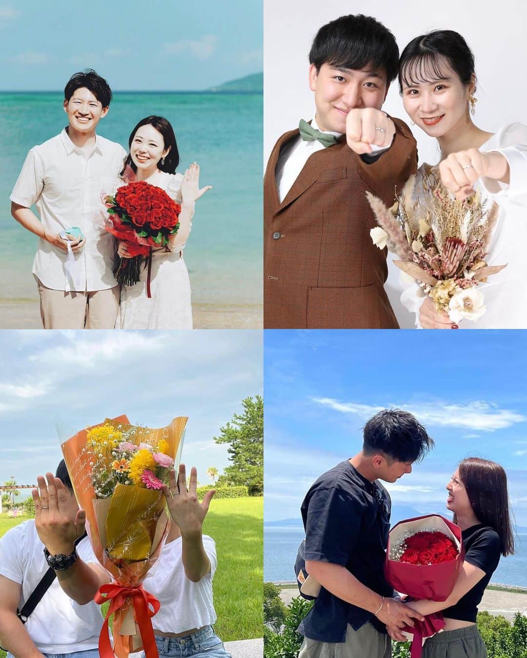 のインスタグラム：「今月も幸せなおふたりの入籍フォトをお届けします🫶  幸せそうなお写真に思わず笑顔が溢れますよね📷構図や服装、ロケーションも参考にしながら、おふたりならではの1枚に挑戦してみてくださいね✨  *…*…*…*…*…*…*…*…*…*…*…*… ⁡ 📷photo by  @___moe.96___ さん @kawaiigang_kae さん @___na__wd さん @emok_wed さん @yukarin0125 さん @_wd_tmsecret さん @h.i_226 さん @tomo_wedding_bride さん  素敵なお写真ありがとうございました🙇‍♀️ ⁡ *…*…*…*…*…*…*…*…*…*…*…*… ⁡ 💎ハナユメに幸せをシェアしてね #ハナユメ を付けて投稿してくださった方はご紹介させていただくかも！@hanayume_wedding　フォロー・コメントお待ちしています🙌🏻💕 ⁡ 💎式場探しに迷ったらハナユメ♡ こんな素敵な結婚式をしたい！と思ったら、ハナユメにお任せ💛ハナユメウエディングデスクでアドバイザーに相談してみてね💁‍♀️💓投稿を保存して、アドバイザーに見せるとスムーズですよ✨ ⁡ 💎ハナユメが叶えたいこと 叶えたいのは「1組でも多くのカップル様に理想の結婚式のきっかけを」皆さまのお力になれるよう全力でサポートします🕊  #ハナユメ#入籍写真#入籍しました#入籍報告#結婚しました#入籍しました」