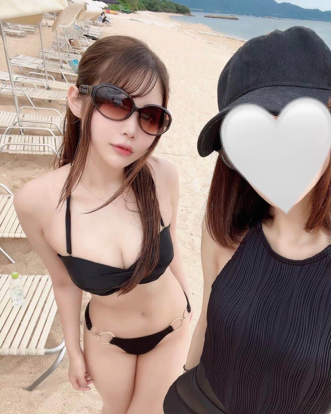 神楽坂茜のインスタグラム：「fusaki beach🏝❤︎」
