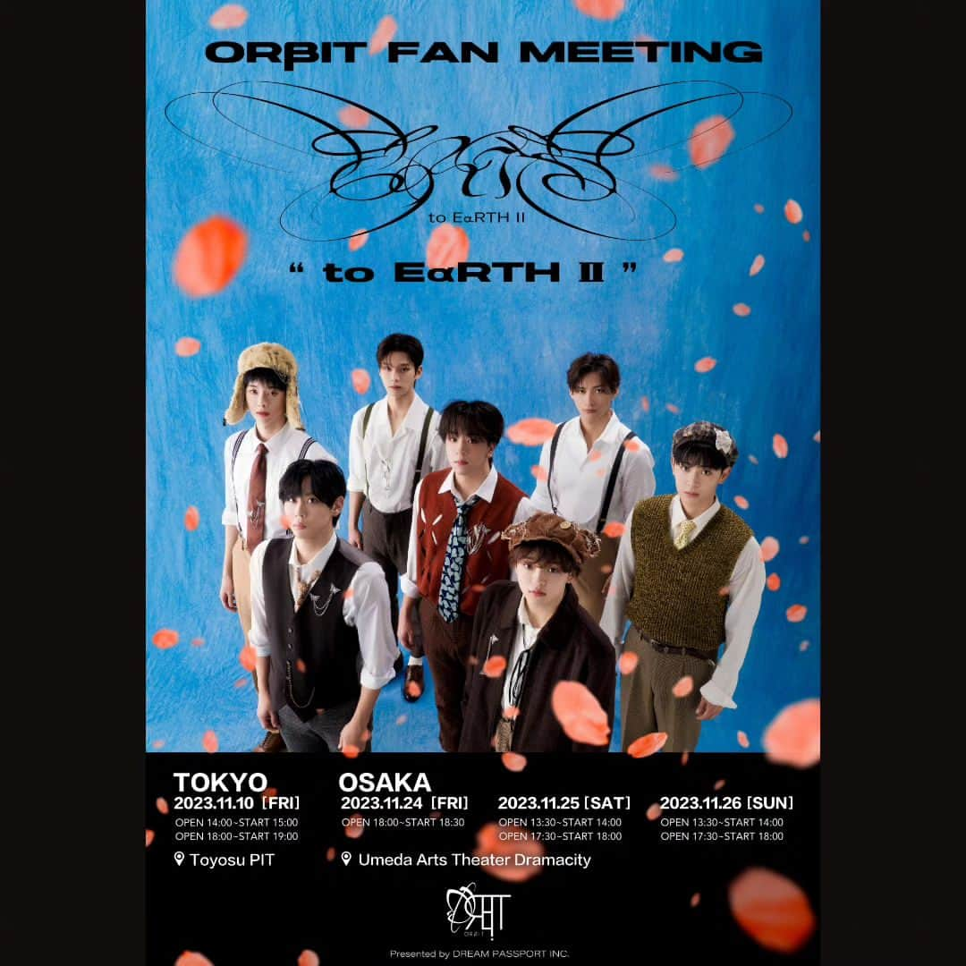 ORβIT【公式】さんのインスタグラム写真 - (ORβIT【公式】Instagram)「ORβIT FANMEETING “to EαRTH Ⅱ”  Key Visual  Schedule: 📍2023.11.10 Toyosu PIT 📍2023.11.24−26 Umeda Arts Theater Dramacity  #ORβIT #EαRTH #toEαRTH  #YOUNGHOON #HEECHO #YOONDONG #JUNE #TOMO #SHUNYA #YUGO」9月27日 18時40分 - official_orbitgram