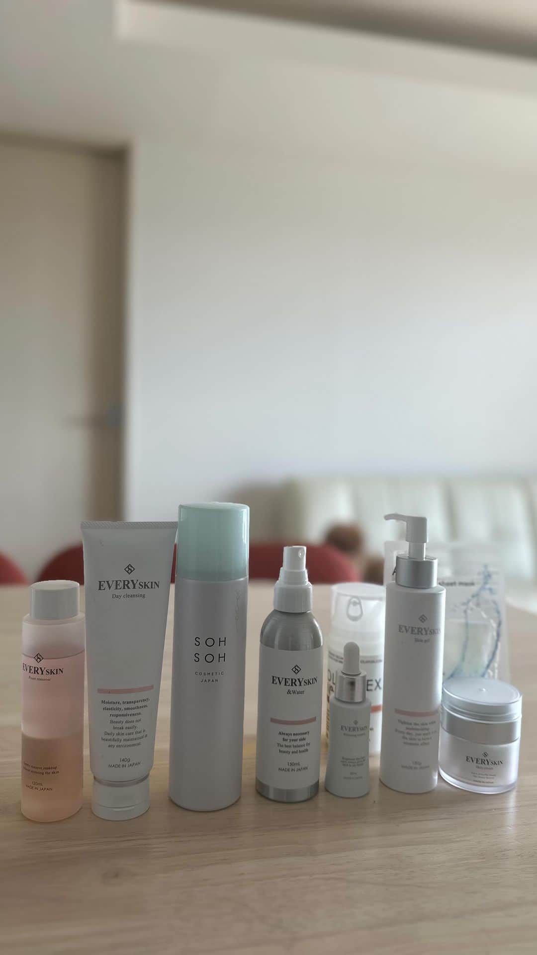 水野佐彩のインスタグラム：「・ Night skin care routine🌙❤️ @everyskin_official  スキンクリーム10%offは今月いっぱいだよ✨✨」