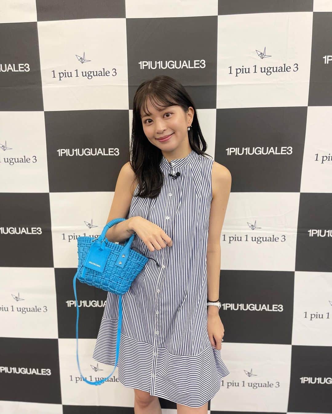 沖田愛加のインスタグラム：「先日、#楽天ファッションウィーク東京 の #1piu1uguale3 のゴルフラインのランウェイショーの取材に行ってきたよ♡  BRチャンネルにUPされてるのでチェックしてね！ 初のランウェイショー圧巻でした♡  #1piu1uguale3」