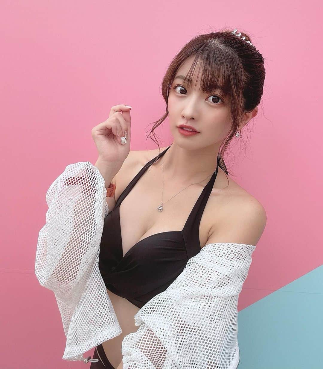 中山星香のインスタグラム：「この前運転して行った先はサマーランドでした✨  まだやってた！プール楽しい最高♡」