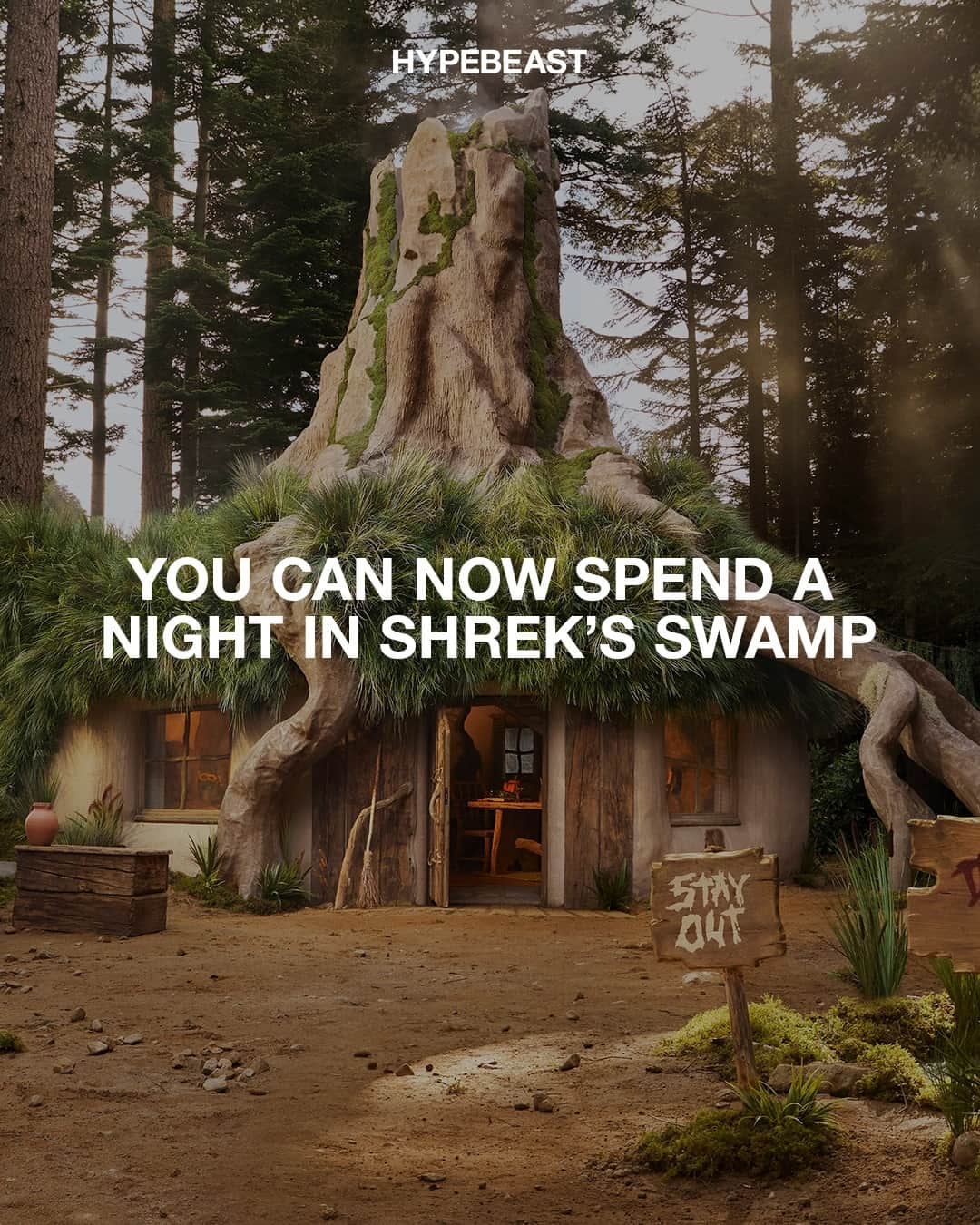 HYPEBEASTさんのインスタグラム写真 - (HYPEBEASTInstagram)「What are you doing in my swamp?⁠ ⁠ If you’ve ever thought of spending a night in Shrek’s Swamp, now could be your chance. Located in the hills of the Scottish Highlands, @airbnb is offering guests the chance to live like the beloved ogre. The space sees an overgrown landscape, modest interiors, and features a bathroom 20 meters away from the main living area.⁠ ⁠ Those interested can book the swamp for two nights, free of charge as Airbnb states it is “a nod to the priceless refuge Shrek’s Swamp has provided fairtale creatures of all kinds.” Reservations can be requested for up to three guests from October 27 to October 29 with bookings beginning on October 13. With this offer, Airbnb will additionally make a one-time donation to the HopScotch Children’s Charity.⁠ Photo: Alex Mcintosh/Airbnb」9月27日 19時30分 - hypebeast