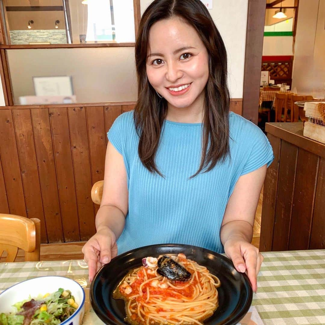 遊佐ちえみさんのインスタグラム写真 - (遊佐ちえみInstagram)「🍝🦐🦑  📍チェスティーノ 湖西店 静岡県湖西市鷲津454-20  ペスカトーレ大好き人間！ トマト×魚介♥️  #静岡 #静岡グルメ #湖西 #湖西グルメ #ランチ #イタリアン #パスタ #ペスカトーレ #湖西ランチ #visit浜名湖 #海の湖HAMANAジェンヌ」9月27日 19時30分 - yusa_cgram