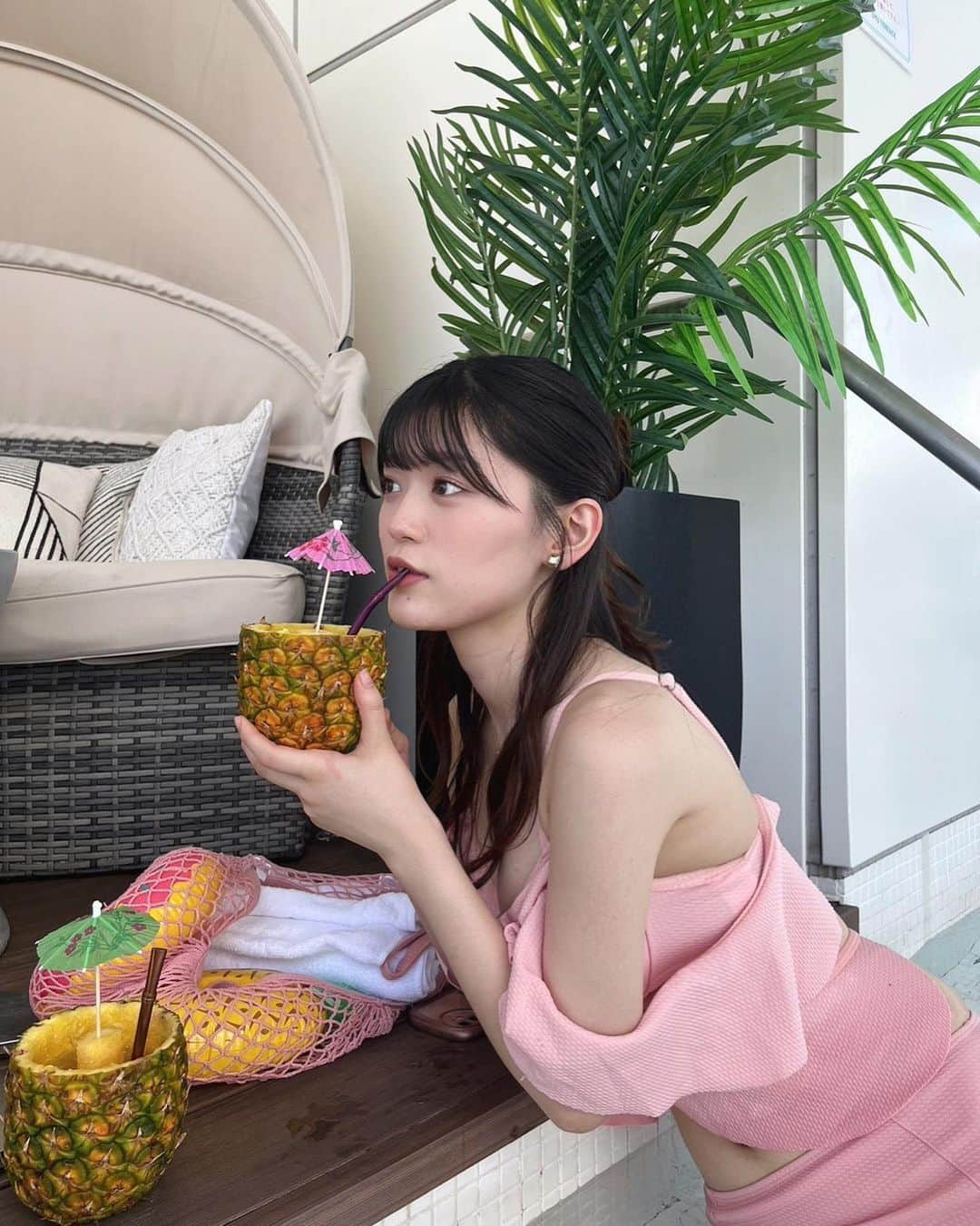 鈴木楓恋さんのインスタグラム写真 - (鈴木楓恋Instagram)「パイナップル食べ放題だった🍍」9月27日 20時11分 - _karendayo_