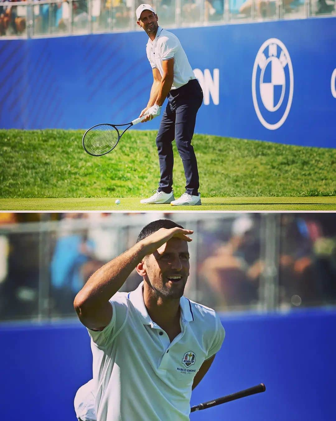 ノバク・ジョコビッチさんのインスタグラム写真 - (ノバク・ジョコビッチInstagram)「Certainly not about to try telling Novak Djokovic how to do his job, but... 🤣  #rydercup #rydercup2023 #novakdjokovic #atp #tennis」9月27日 20時53分 - djokernole