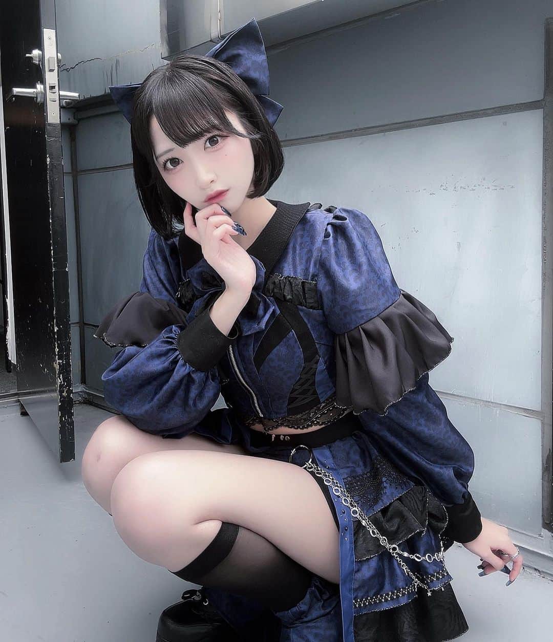 相笠萌のインスタグラム：「⛓️💙𝓜𝓔𝓣𝓐𝓜𝓞𝓛 𝓕𝓞𝓤𝓡𝓩𝓔💙⛓️」