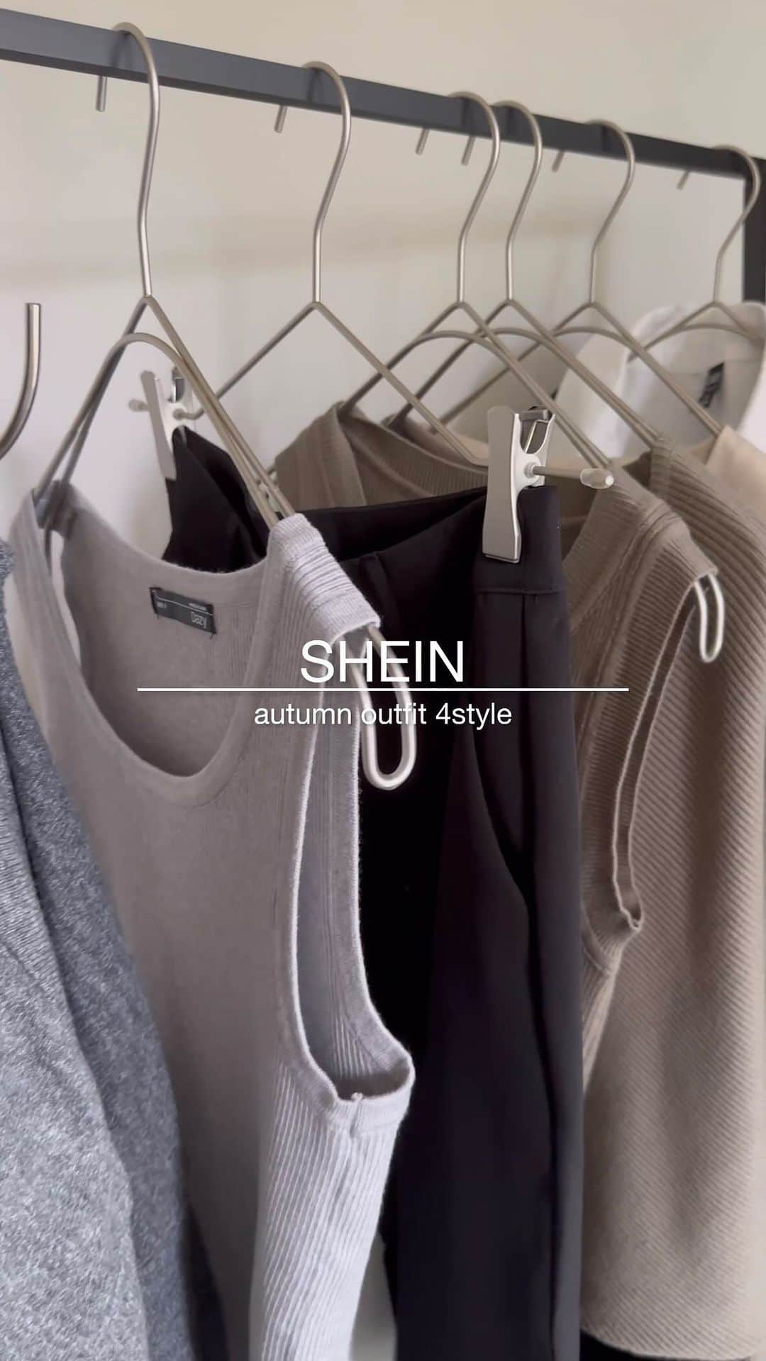 のインスタグラム：「SHEIN autumn outfit♡  今から秋にかけて使えるセットアイテムや前開きのニットベスト、デザイン性高めのジャケットをオーダー🥰  シンプルなスーツパンツはトップスを選ばず合わせやすい🙆‍♀️💕  【SHEIN着用アイテム】 ☑︎タンクニットトップ&ドロップショルダーセーター ID:19273439/Sサイズ  ☑︎ドロップショルダーカーディガン&タンクトップ ID:20422440/Mサイズ  ☑︎カットアウトクロップブレザー ID:21910528/Sサイズ  ☑︎オープンフロントカーディガン ID:19528511/Mサイズ  ☑︎ひだディティールスーツパンツ ID:11359339/XSサイズ  購入金額6,000円以上で20%offクーポンが使えるので、気になったものがあれば是非♡ (6,000円未満は15%off適用) クーポンコード☞【mau】12/31まで  @shein_japan @sheinofficial  #SHEINforAll#SHEIN#SHEINpartner#ad#今日のコーデ#OOTD #高身長コーデ#大人女子#アラサーコーデ#오오티디#코디#きれいめカジュアル#大人カジュアル#潮流#时尚#着回しコーデ#着まわしコーデ#骨格ウェーブ#プチプラコーデ#30代ファッション#ベストコーデ#秋コーデ#ジャケットコーデ#パンツスタイル#アンサンブル」