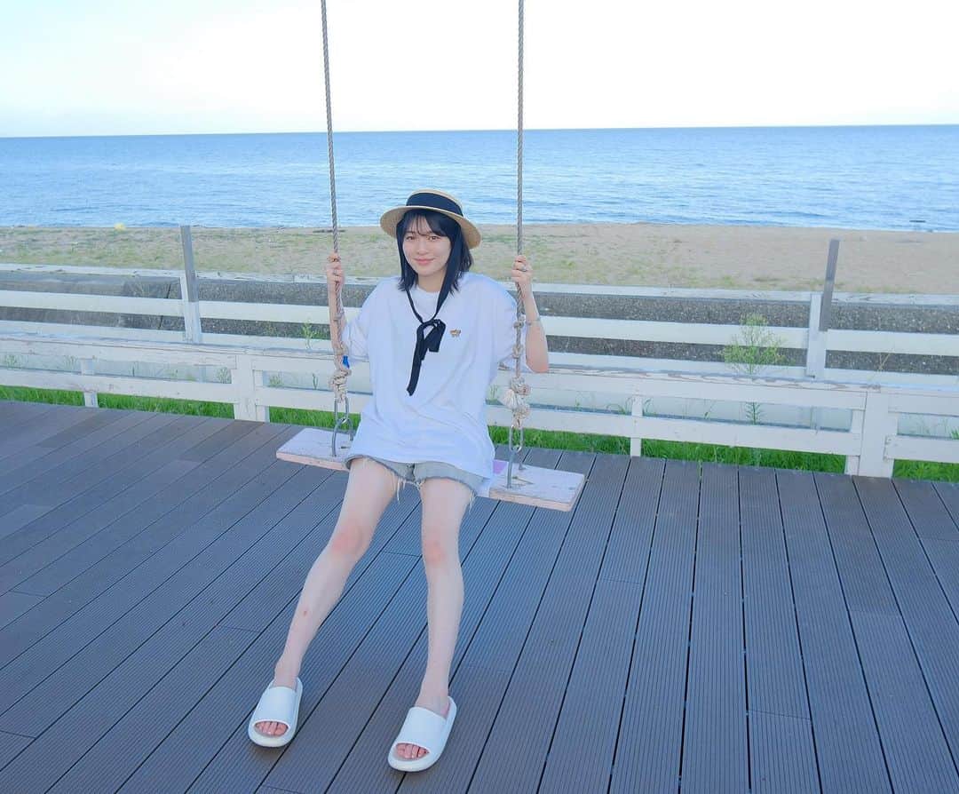 関戸奏音のインスタグラム：「淡路島の思い出 とっても楽しかったけど写真とか動画、基本疲れた顔しててうける😃 夏苦手すぎ、、🥲」