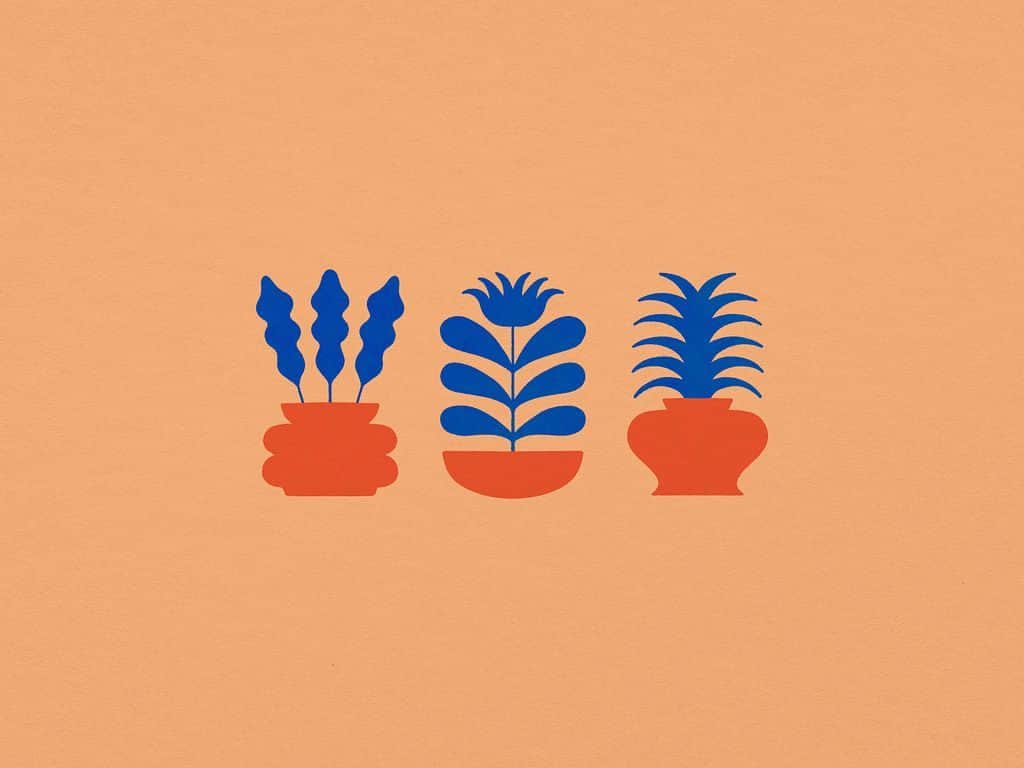 Dribbbleのインスタグラム：「Potted plant pals by @jky.design」