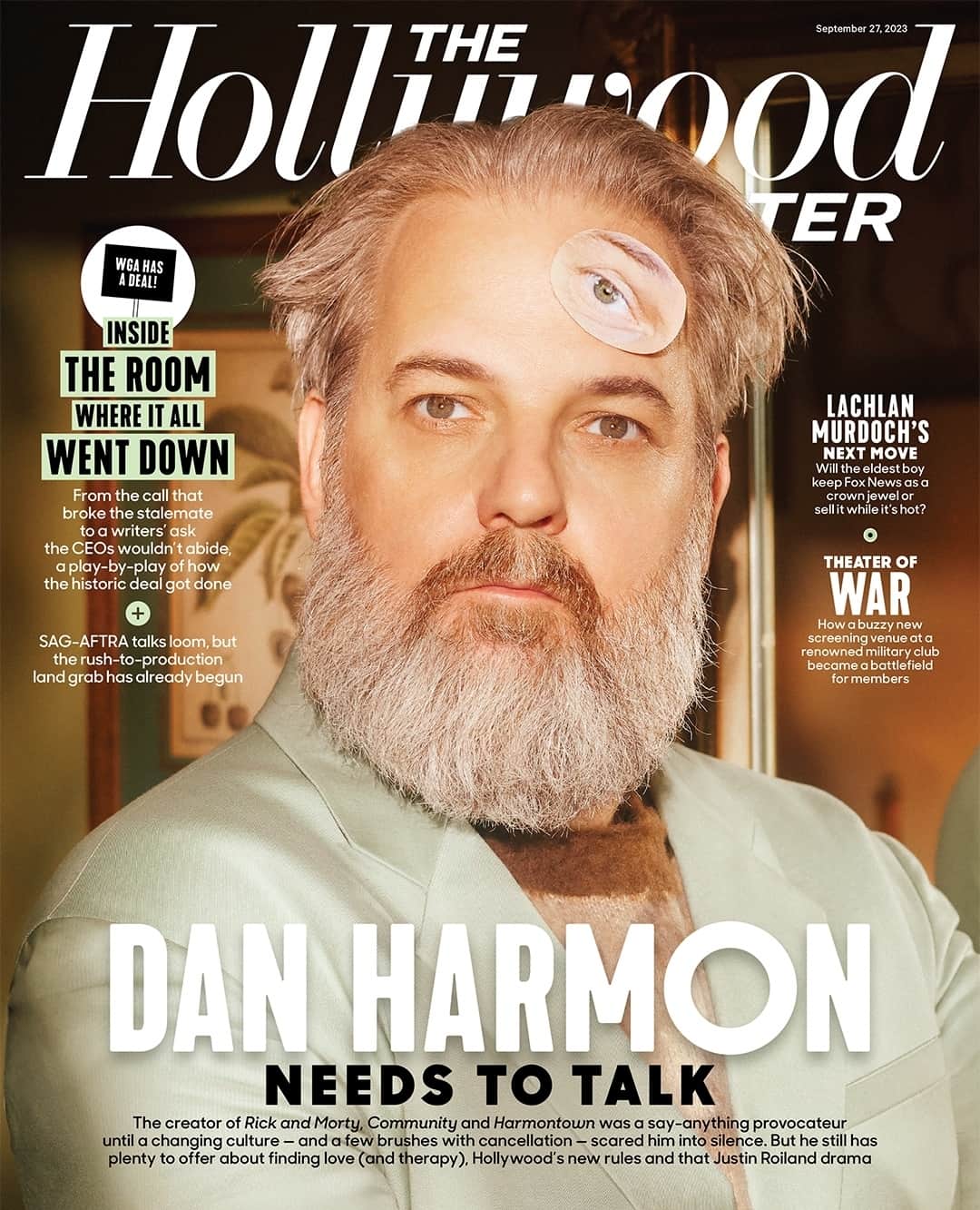 ハリウッド・リポーターのインスタグラム：「#DanHarmon is ready to talk. ⁠ ⁠ The creative force behind #RickAndMorty and #Community was a say-anything provocateur until a changing culture, a few brushes with cancellation and lots of therapy scared him into silence. But boy does he miss his soapbox. Read the full cover feature at the link in bio. ⁠ ⁠ Photographer: Lenne Chai @lenneigh⁠ Stylist: Luca Kingston @lucakingston⁠ Groomer: Helen Robertson @helenrobertsonhmu⁠ Props: Zoe-Zoe Sheen @zeez.louize」