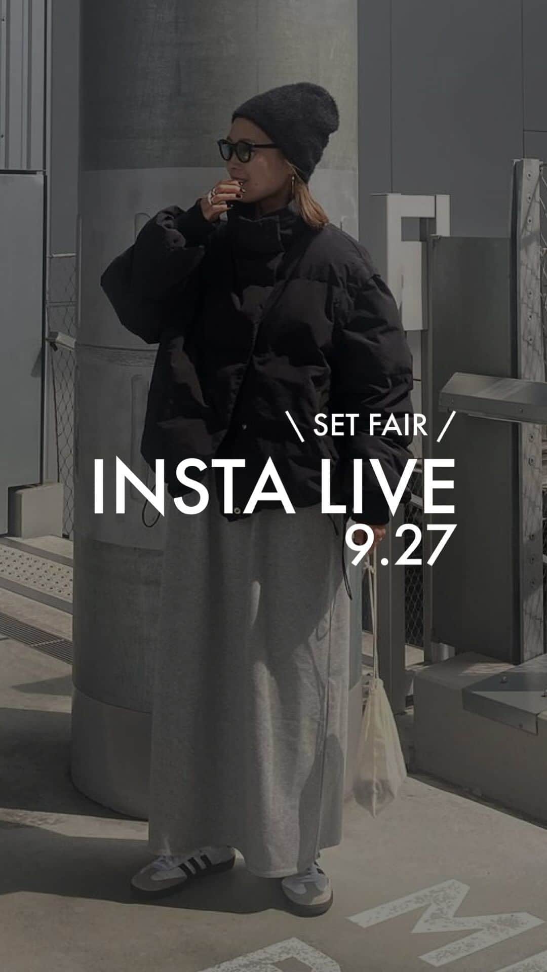 のインスタグラム：「. 明日の28日10:00より予約スタートする【SET FAIR】を一挙ご紹介！！ 　　 #ciaopanictypy#チャオパニックティピー#セットフェア#セットアイテム#中綿アウター#ダウンコーデ#ワンピース#ワンピースコーデ」