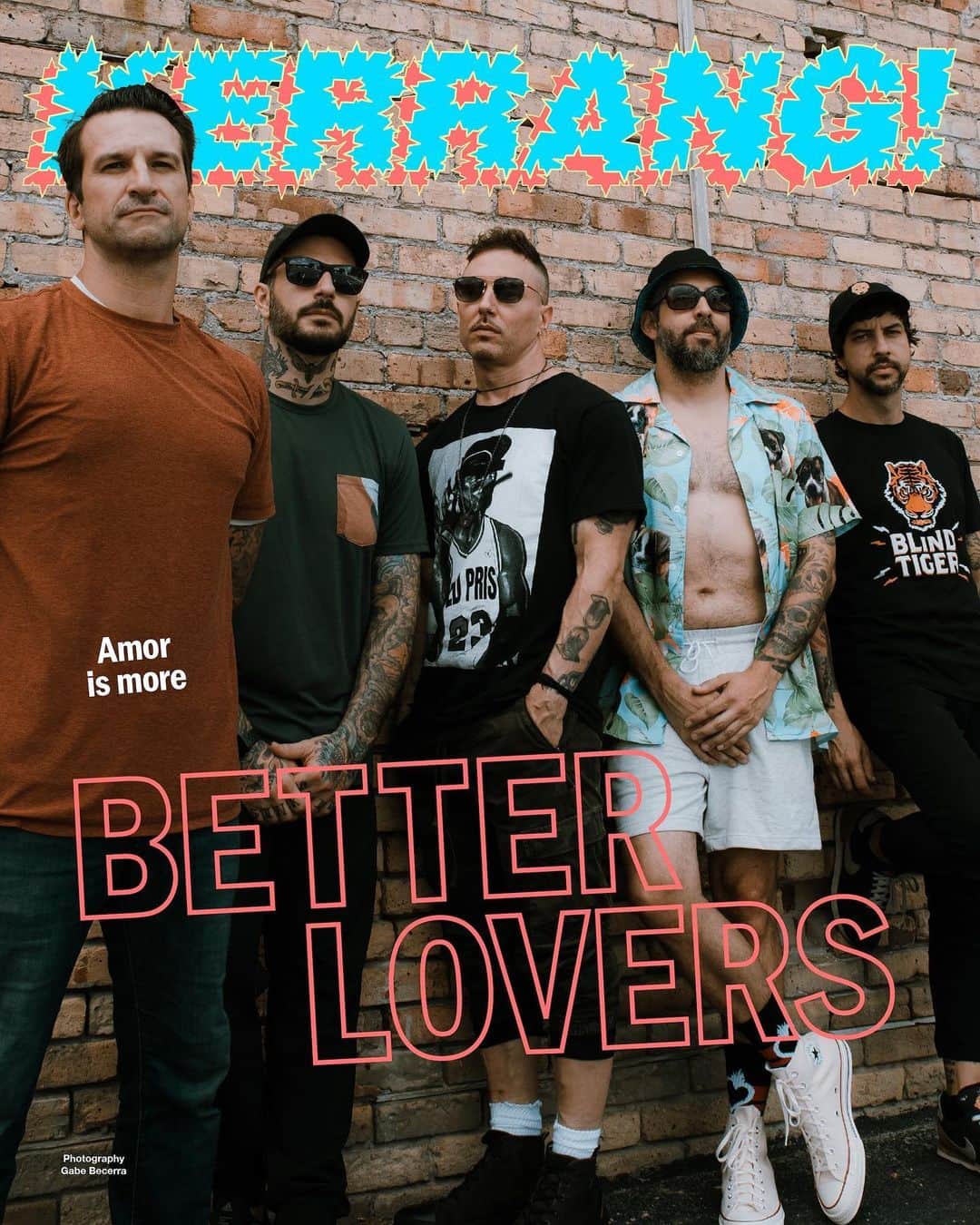 Kerrang!のインスタグラム：「Kerrang! Cover Story ❤️‍🔥   Better Lovers: “This is so much more than a side-gig. This is a fire that burns inside of us”   Read the interview now at the link in bio 🔗   ✍️: @nickruskell  📸: @gabethepigeon  🎨: @aledsavedlatin  #kerrangcoverstory」