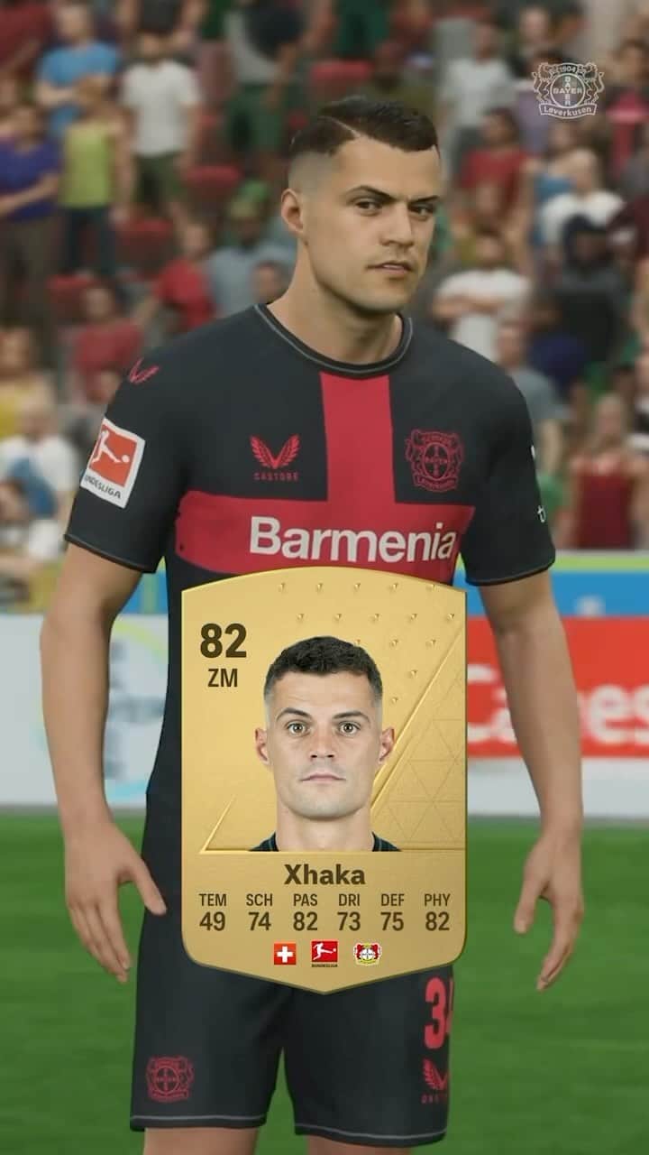 バイエル・レバークーゼンのインスタグラム：「👀 Our #Werkself - as they look in @easportsfc!   #EAFC24 #Bayer04」