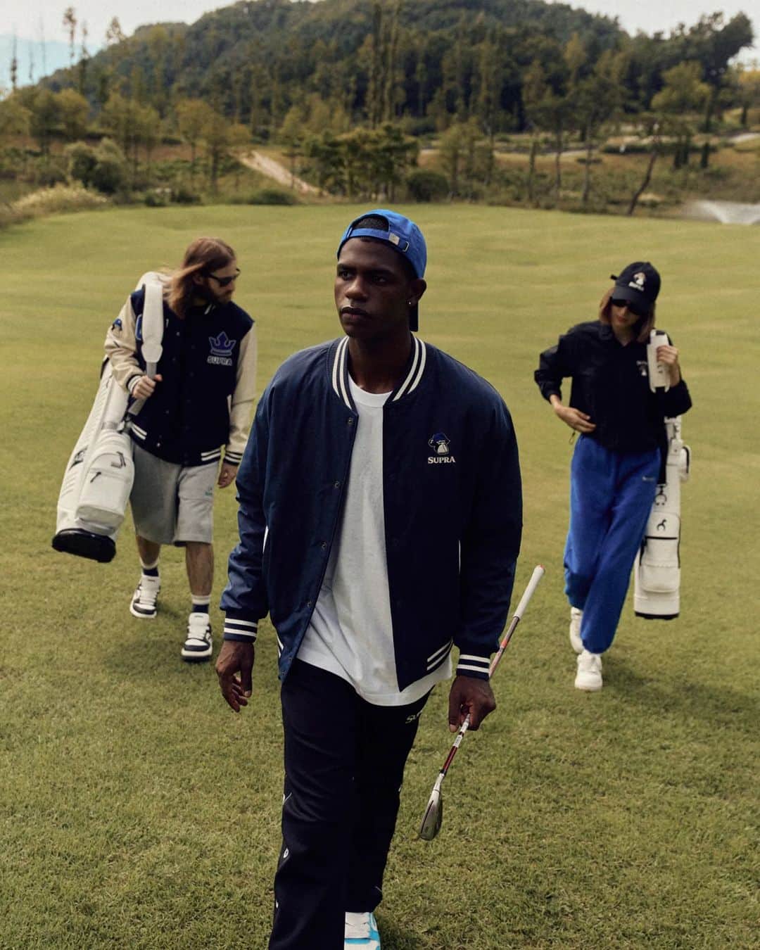 スープラのインスタグラム：「Introducing the 23FW SUPRA BAYC collection that will create a witty golf lifestyle. Discover more via the link in bio.」