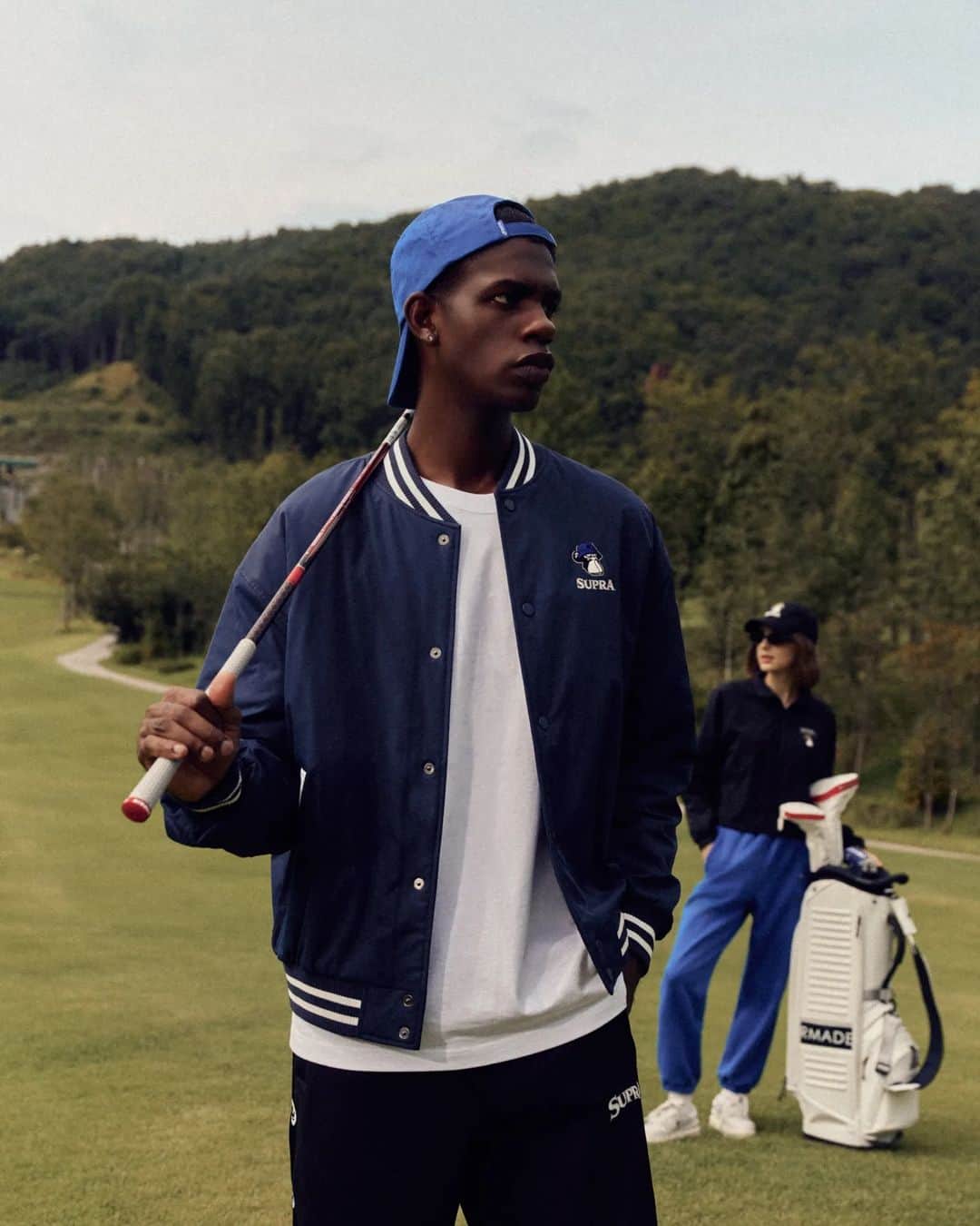 スープラのインスタグラム：「Introducing the 23FW SUPRA BAYC collection that will create a witty golf lifestyle. Discover more via the link in bio.」
