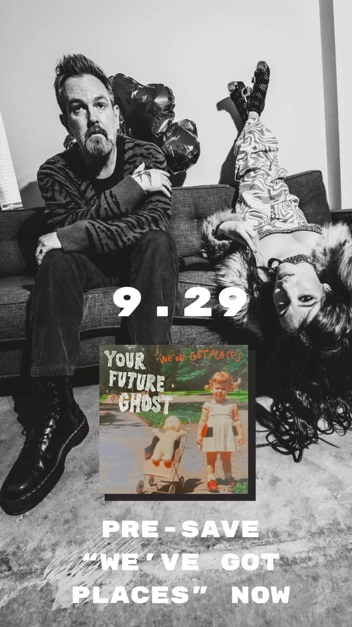 ケイト・ボイージェルのインスタグラム：「TWO DAYS 💥 Have you pre-saved “We’ve Got Places” yet?! We can’t wait for you to hear the whole thing on Friday!   In case you missed it, me and @michael_grubbs_ started a new band called @yourfutureghost and we’re dropping our first single this FRIDAY, 9.29!   Head to the link in our bio to pre-save on any platform so you can hear it the minute it drops! 🎵」