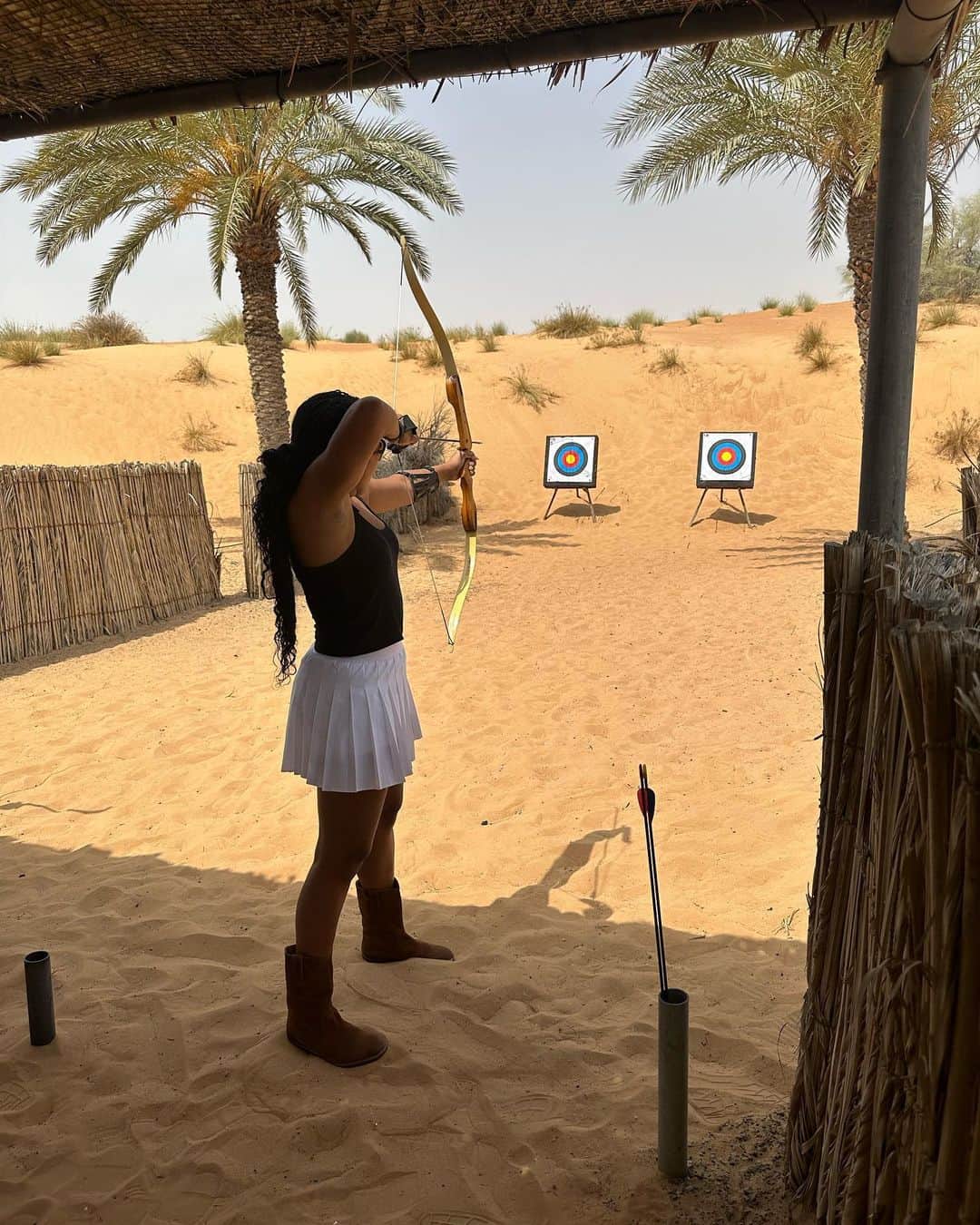 エイヨシャ・カレーのインスタグラム：「🏹🏃🏾‍♀️」