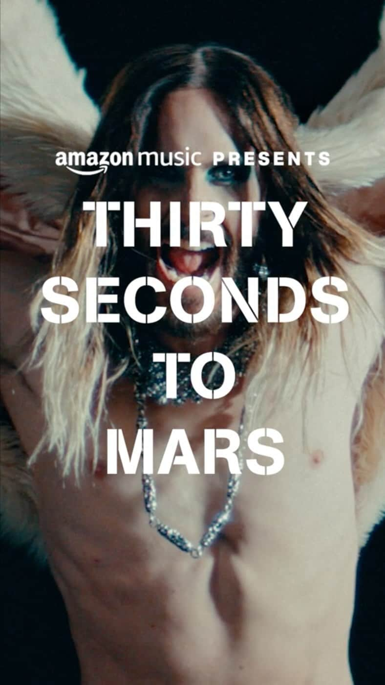 ジャレッド・レトのインスタグラム：「It’s been a long time coming 🙌   Watch Thirty Seconds To Mars share their journey, exclusively on Amazon Music.」