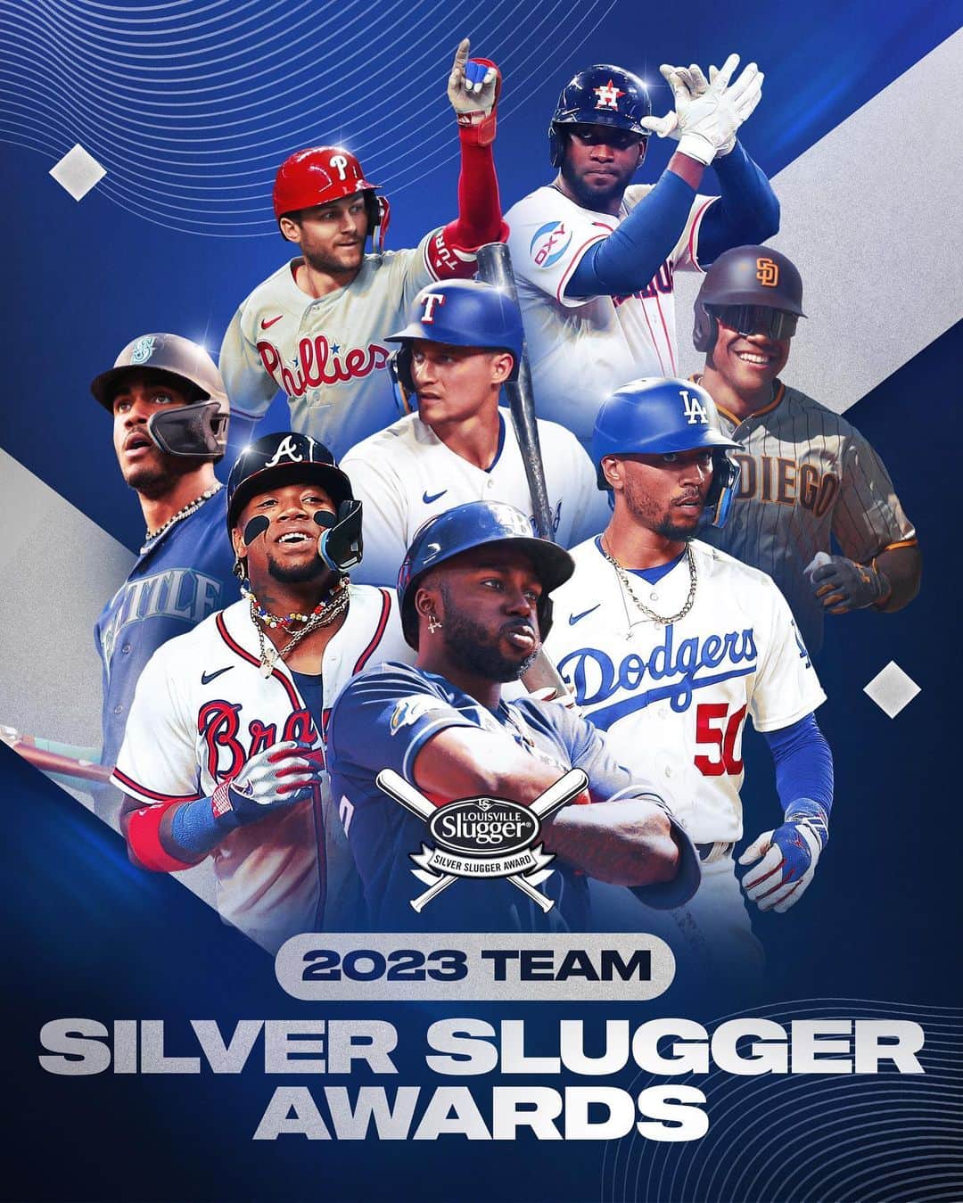 MLBさんのインスタグラム写真 - (MLBInstagram)「Which teams have the most pop? For the first time, vote for the best offensive team in each league for a chance to present a #SilverSlugger Award on field in 2024.  Click the link in our bio to vote! ➡️」9月28日 3時31分 - mlb