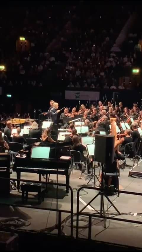 久石譲のインスタグラム：「Performing “My Neighbor Totoro” at Wembley Stadium last week! #livemusic #wembley #london」
