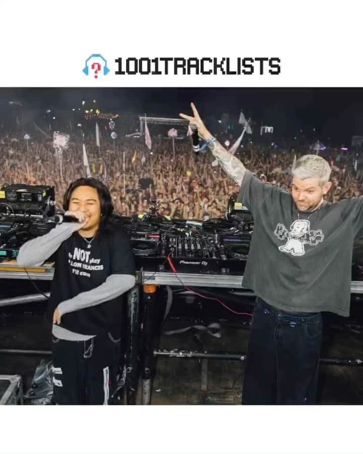 ディロン・フランシスのインスタグラム：「Choose your favorite (1-10) 👇 @dillonfrancis & @knock2music joined forces at @imaginemusicfestival Atlanta for an insane b2b feat. a ton of new music, edits, and IDs 😱🔥   Follow @1001tracklists for more of the freshest dance music daily!  🎥: @brxvn」