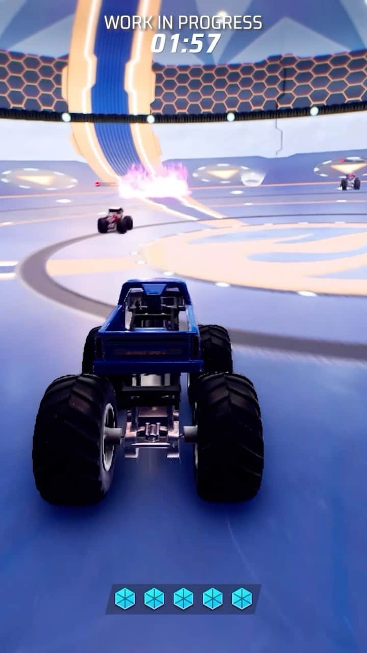 Mattelのインスタグラム：「Unleash the thrill with five new modes including Elimination, Drift Master, and more in #HotWheelsUnleashed2. Experience high-speed races, an action-packed storyline, and customizable tracks for the ultimate arcade adrenaline experience! 🚗💥 Check it out! https://hotwheelsunleashed.com/hot-wheels-unleashed-2-turbocharged-trailer-new-gameplay-trailer/」