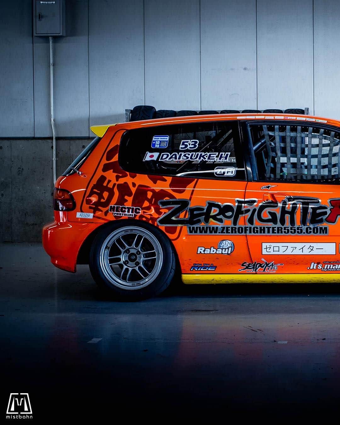 のインスタグラム：「_ ZeroFighter 零式戦闘 Honda EG6 CIVIC SrR _ 🚗: @zerofighterautocustom 📷: @mistbahn _ Shot on Aug-24 2022 🏁 "HONDA ONE MAKE CHAMPION CUP RACE 2022 Rd.3" at Suzuka International Circuit. _ JP) 2022年8月24日 鈴鹿フルコース(鈴鹿サーキット国際レーシングコース)、ゼロファイターさん( @zerofighterautocustom )主催「HONDA ONEMAKE CHAMPION CUP RACE Rd.3」で撮影。 _ _ #hondaonemakechampioncuprace #hondaonemake #zerofighterautocustom #ホンダワンメイク #ゼロファイター #zerofighter #零式戦闘 #suzukacircuit #suzukainternationalcircuit #鈴鹿サーキット #civic #hondacivic #ホンダシビック #シビック #eg6 #egcivic #bseries #b16 #n1civic #ffchallenge #ffチャレンジ #kanjo #kanjoracer #kanjozoku #timeattack #timeattackjapan #hondasontrack #teamenkei #rpf1」