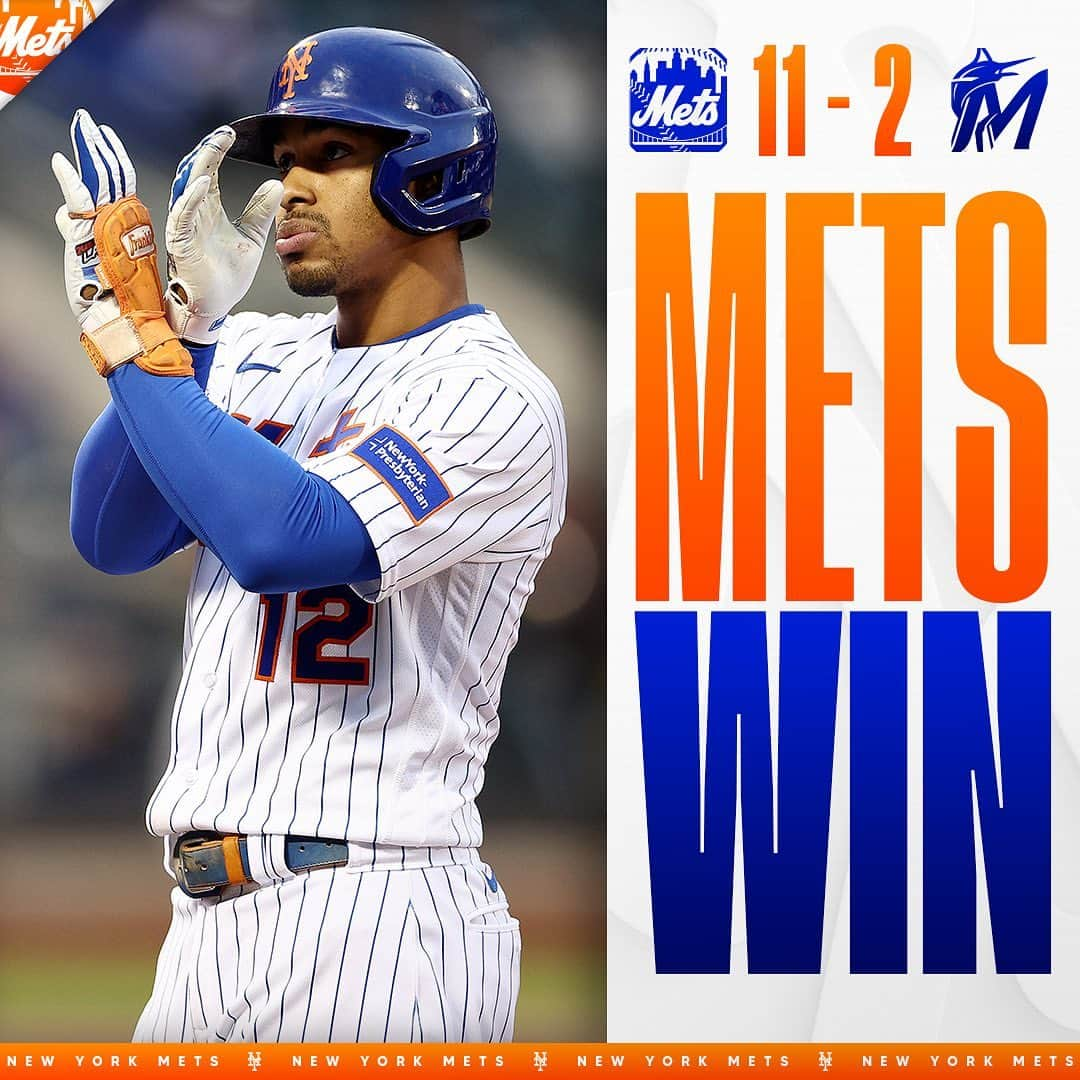 ニューヨーク・メッツのインスタグラム：「Game one dub 👏 #MetsWin #LGM」