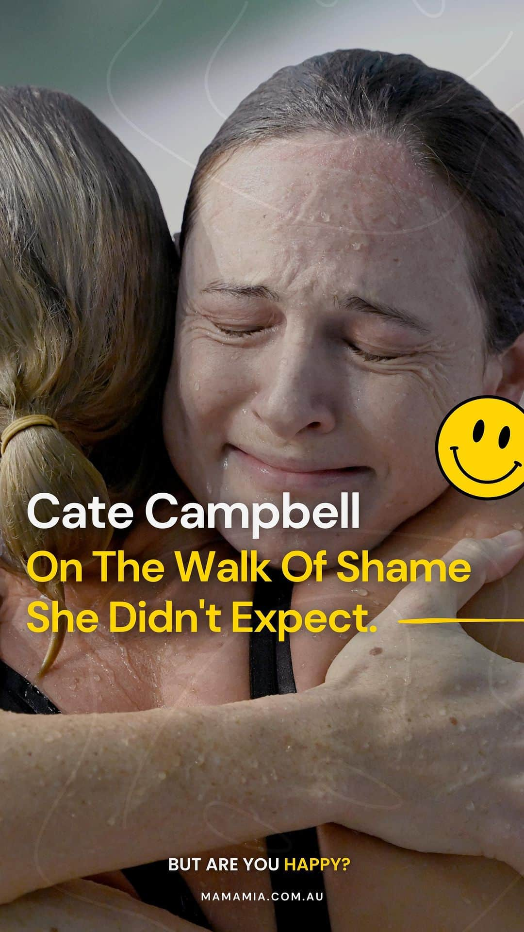 ケイト・キャンベルのインスタグラム：「Olympic gold medalist swimmer Cate Campbell joins us on the latest episode of ‘But Are You Happy?’ Listen now, wherever you get your favourite podcasts.  #catecampbell #olympicgoldmedalist #happiness #mamamiapodcast #podcast」