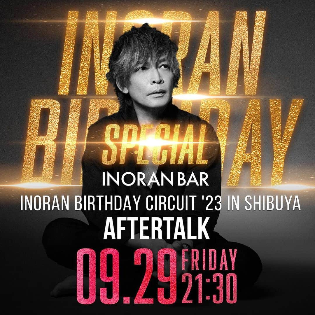 INORANさんのインスタグラム写真 - (INORANInstagram)「See you tomorrow !!!  ニコ生公式チャンネル「INORAN BAR」放送決定！  9.29 渋谷CLUB QUATTRO終演直後にお届けする、#INORAN BIRTHDAY SPECIAL!!! 終えたばかりライヴの手応えをINORANとBAND MEMBERが語る！  9月29日（金）21:30～ BIRTHDAY CIRCUIT '23 in SHIBUYA Aftertalk  ▼視聴ページ https://live.nicovideo.jp/watch/lv342886730  #INORAN #SOLO #TOUR #2023 #rocknroll」9月28日 8時15分 - inoran_official